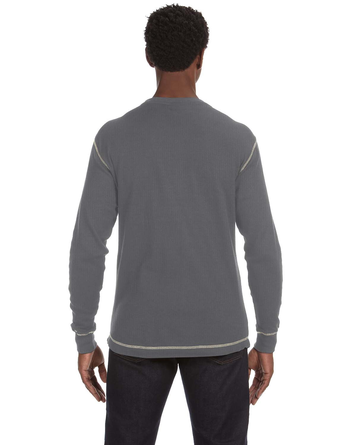 Vintage Long-Sleeve Thermal T-Shirt for Men - Soft Cotton Blend, Warm Winter Layering, Casual & Outdoor Activities | J America