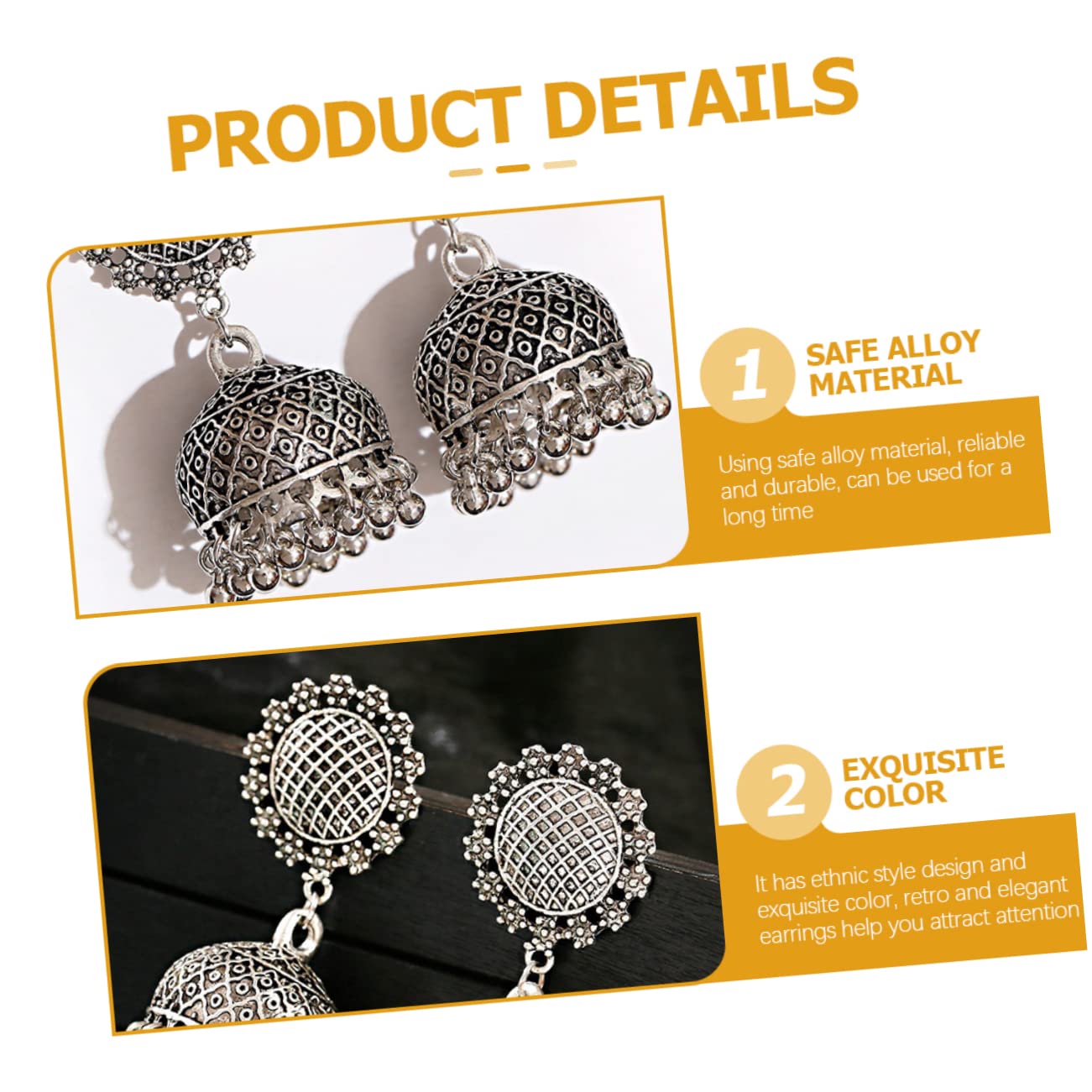 2 Pairs Fashion Hoop Earrings for Women - Alloy Circle Pendant Earrings - Trendy Miss Decor Jewelry for Daily Wear, Parties & Gifts
