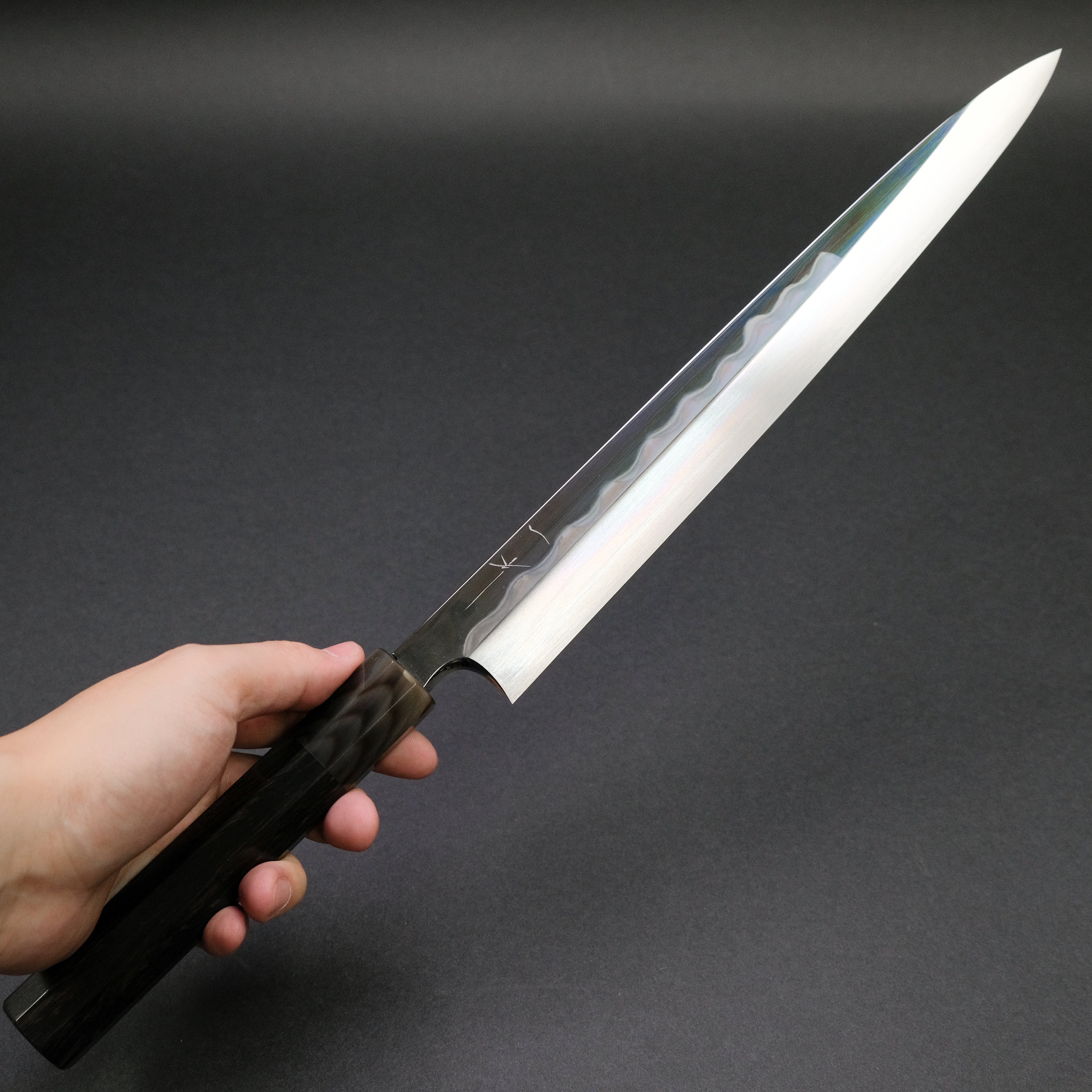 Hitohira Togashi White #1 Mizu Honyaki Yanagiba 300mm Sushi Knife with Taihei Ebony Handle & Saya - Premium Japanese Chef Knife for Sushi, Sashimi & Fine Slicing