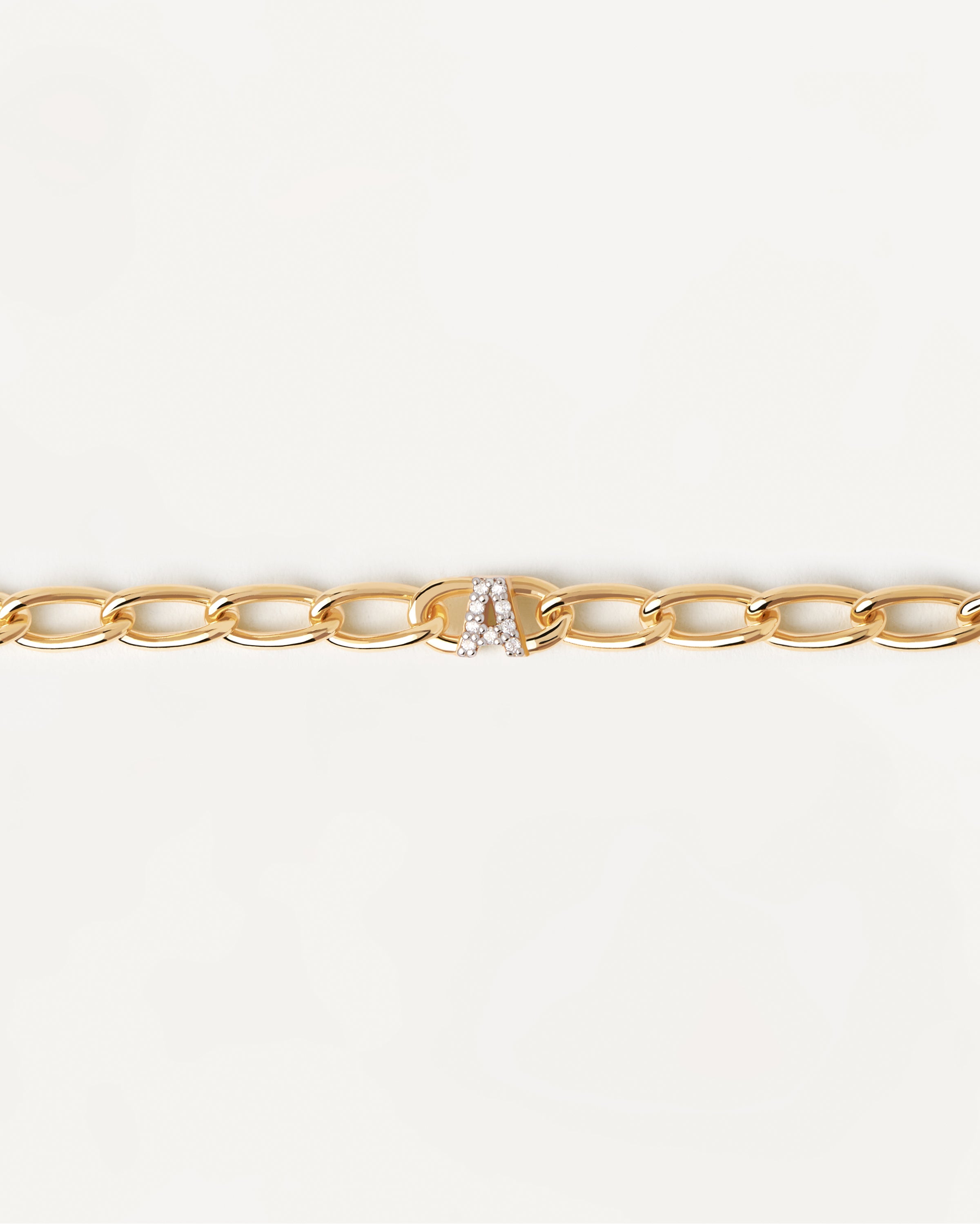 Letter A Chain Bracelet for Women - Gold & Silver Initial Necklace - Personalized Name Jewelry Gift for Her - Perfect for Birthdays, Anniversaries & Everyday Wear