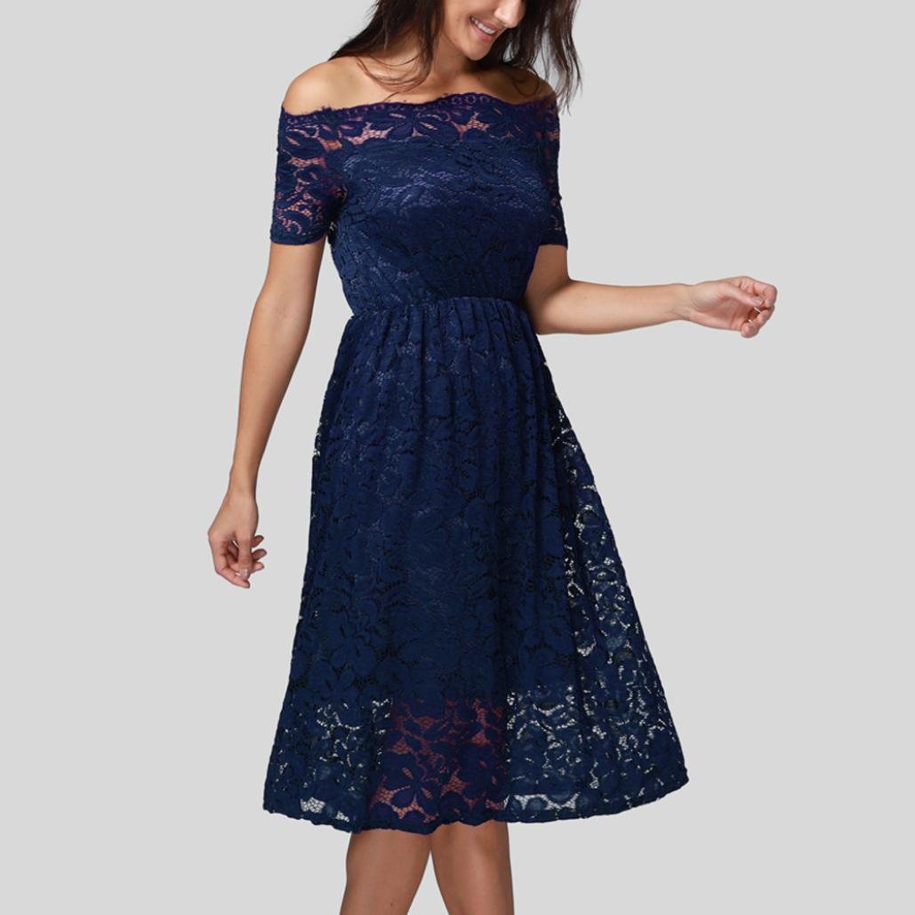FORUU Women's Elegant Lace Wedding Dress - A-Line Bridesmaid Gown for Prom, Party & Special Occasions | Perfect for Weddings, Formal Events & Evening Celebrations