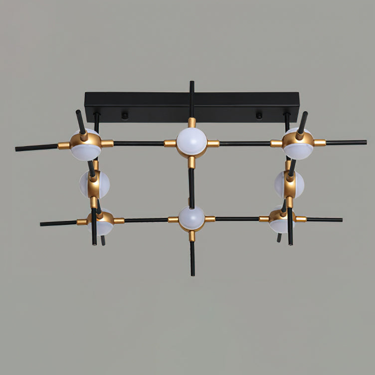 Dorney Modern Floating Ball Ceiling Light Fixture - LED Hanging Sphere Pendant Lamp for Living Room, Bedroom, Dining Room and Office Lighting Decor