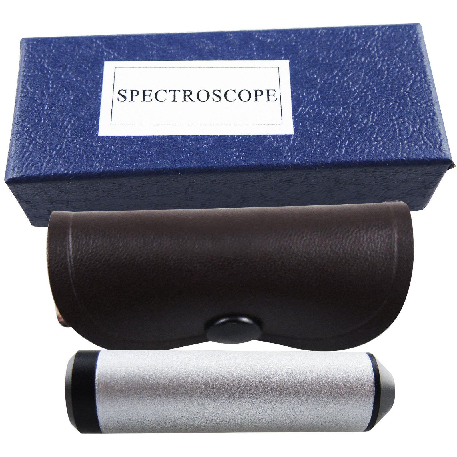 Premium Handheld 55mm Diffraction Spectroscope & Jewelers Loupe - Professional Magnifier for Gems, Jewelry, Coins, Stamps, Watches & Antiques | Perfect for Gemologists, Collectors & Hobbyists