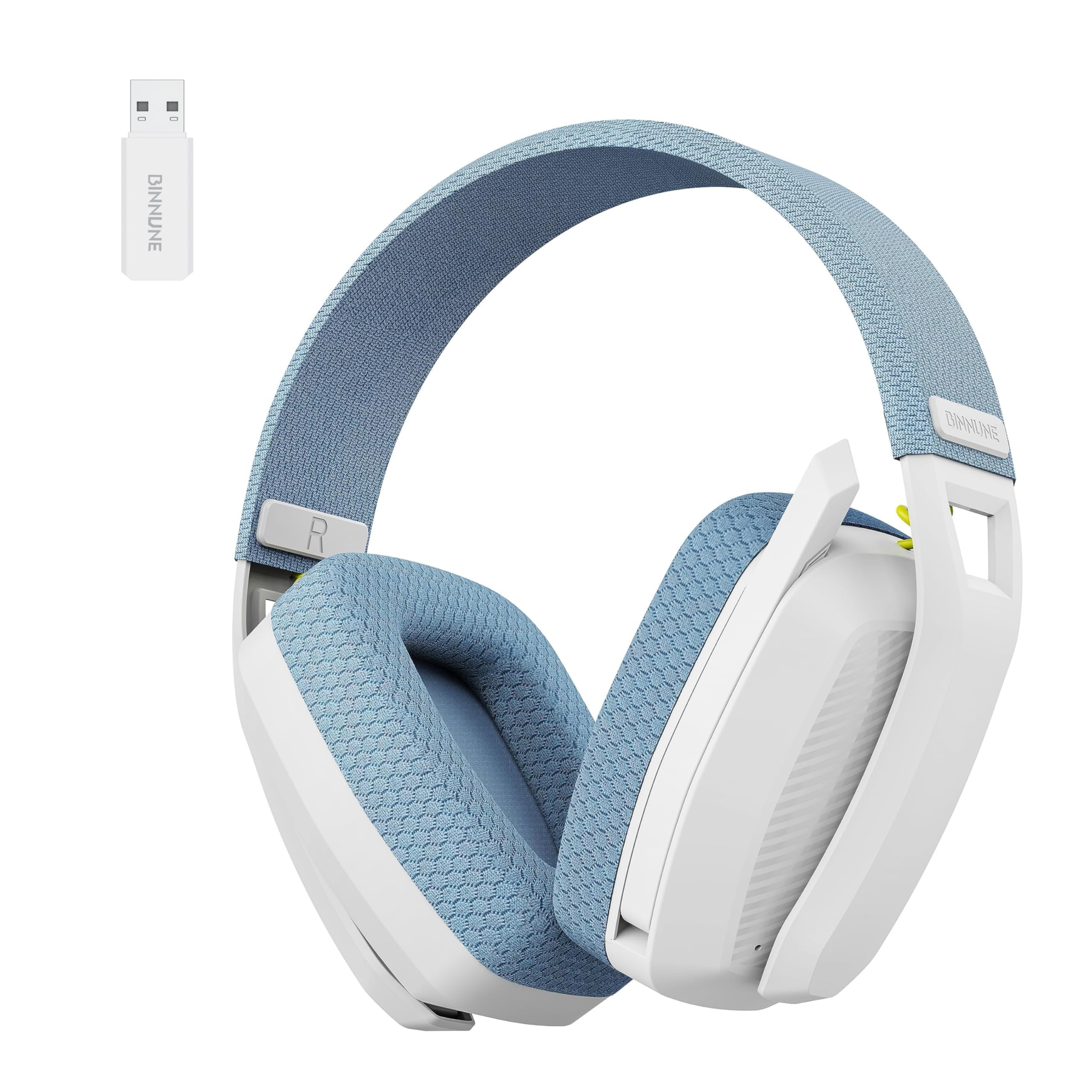 BINNUNE 2.4GHz Wireless Gaming Headset for PS5, PS4, PC - Perfect for Online Gaming & Streaming