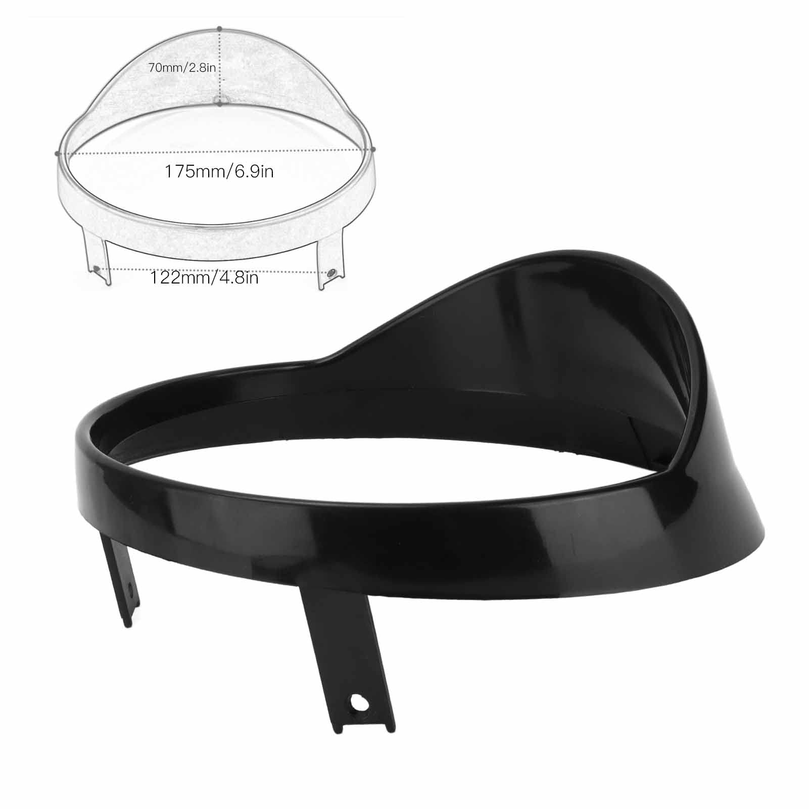 Acouto ABS Motorcycle Headlight Cover for Vespa GTS 250/300 (2018-2021) - Black