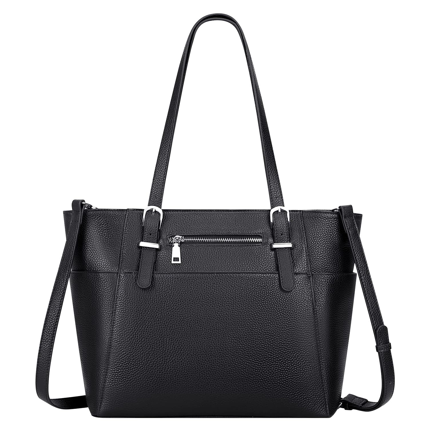 Genuine Leather Tote Shoulder Bag for Women - Multi-Pocket Design, Stylish & Durable Handbag - Perfect for Work, Travel & Everyday Use