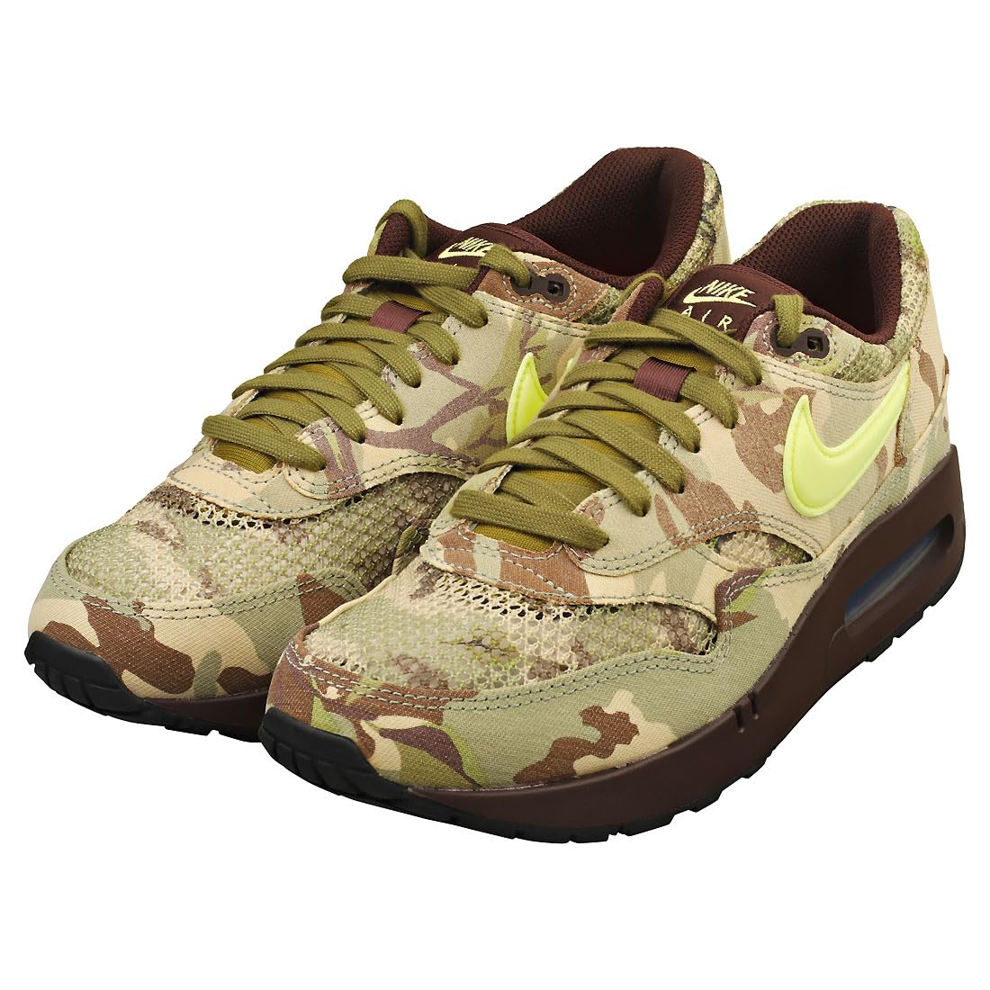 Nike Air Max 270 BT Men's Running Shoes (FN8358-200) - Earth/Oil Green/Black/Light Lemon Twist - Size 9 - Comfortable Cushioned Sneakers for Jogging, Gym Workouts & Casual Wear