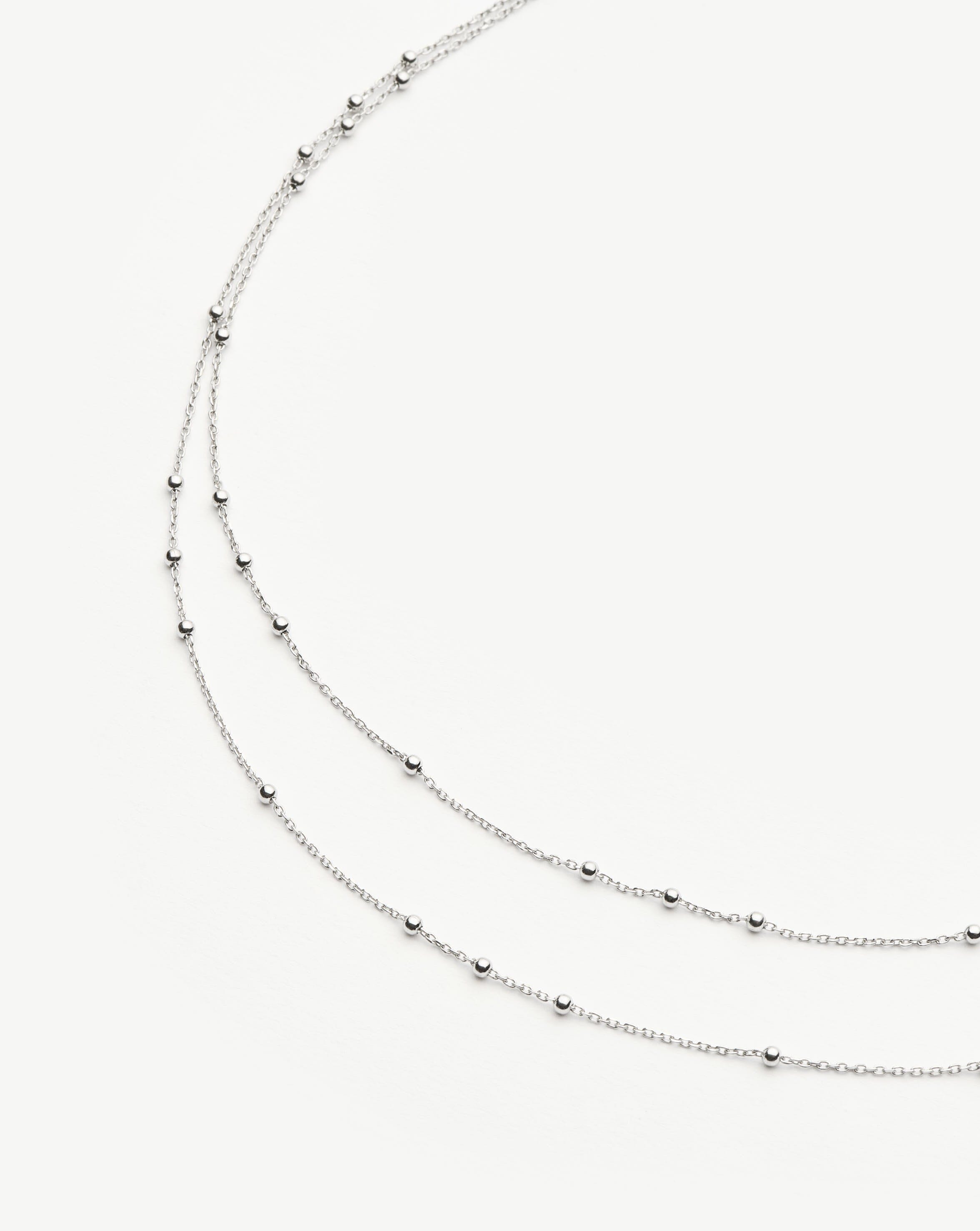 Elegant Double Chain Necklace for Women - Gold & Silver Layered Necklace Jewelry Gift for Her - Perfect for Date Night, Parties & Everyday Wear