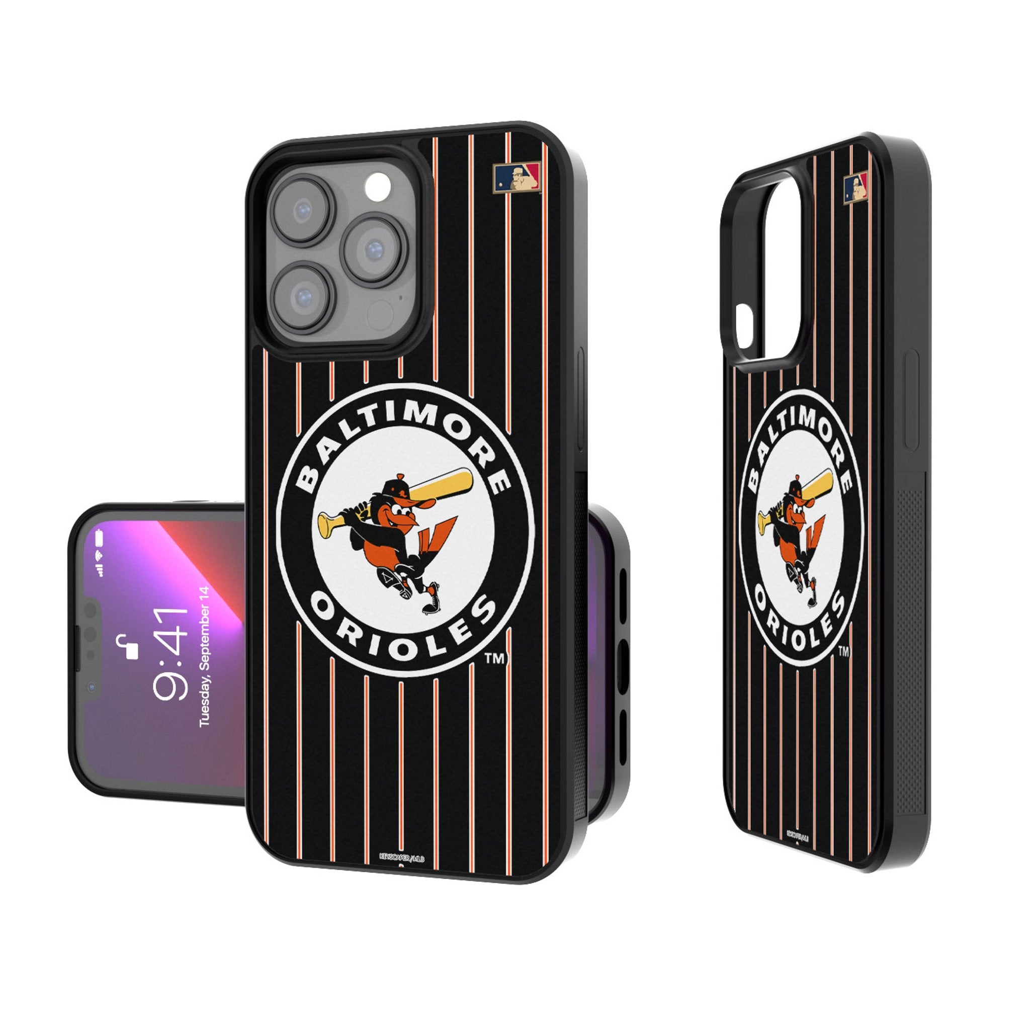 Baltimore Orioles 1966-1969 Cooperstown Collection Pinstripe Bump Phone Case - Vintage MLB Baseball Team Design for iPhone & Samsung - Perfect for Fans, Collectors & Game Day
