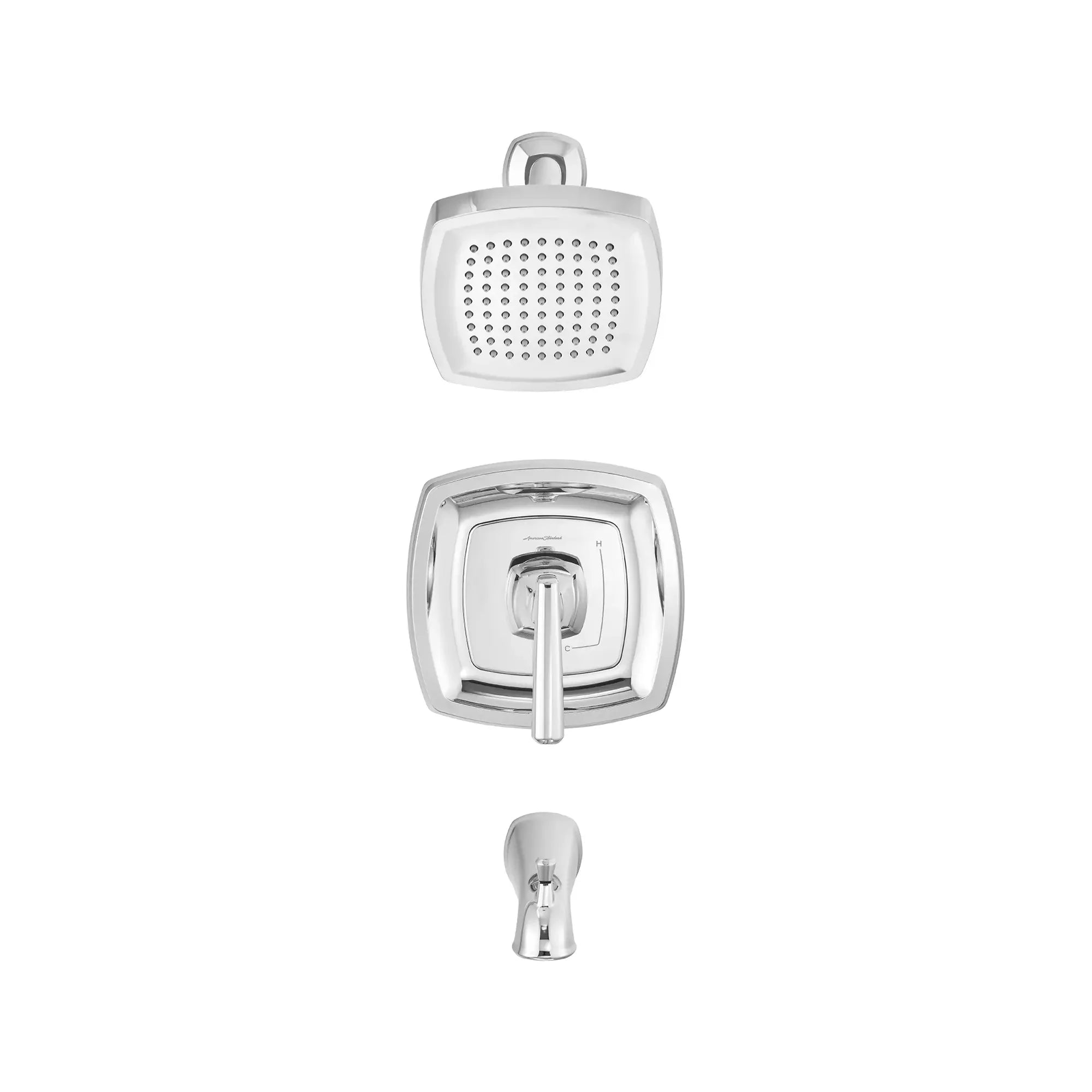 Edgemere® 1.8 GPM Water Saving Shower Trim Kit with Ceramic Pressure Balance Cartridge & Lever Handle - Perfect for Bathroom Renovation & Water Conservation
