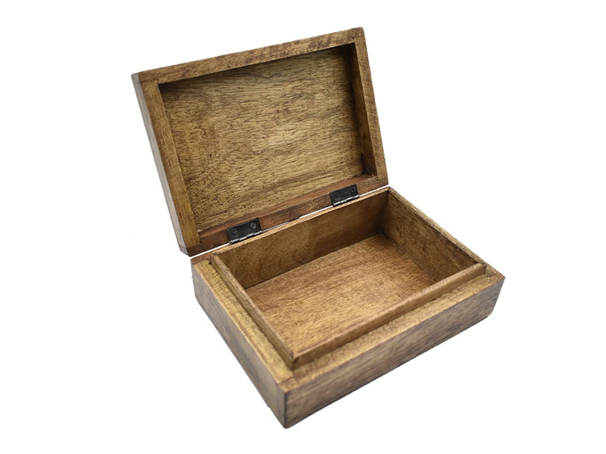 Handmade Wooden Mandala Jewelry Box with Celtic Carvings - Decorative Treasure Chest for Women | Jewelry Organizer, Keepsake Box & Gift for Her | Perfect for Home Decor, Wedding Gifts & Jewelry Storage