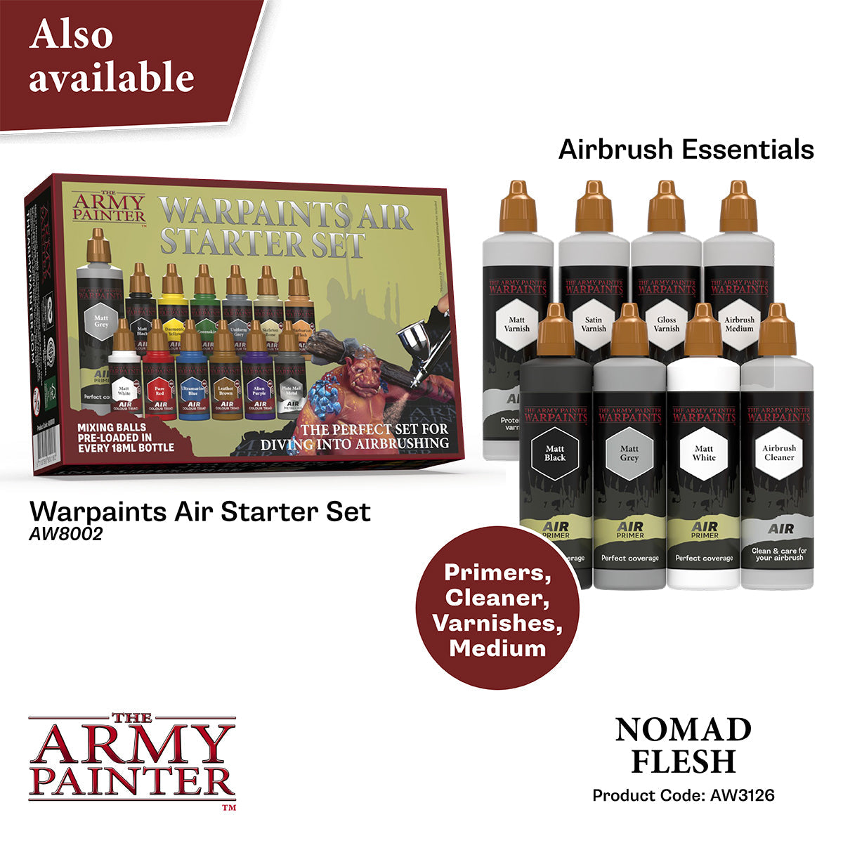 Warpaints Air: Nomad Flesh - Professional Water-Based Body Paint for Cosplay & Halloween Makeup | Perfect for Costume Parties & Theatrical Performances