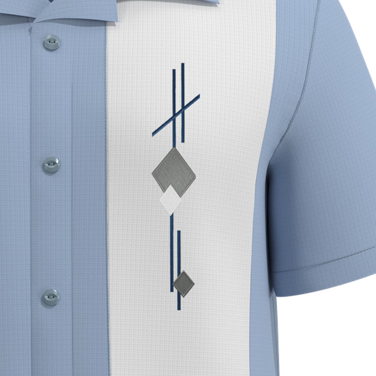Vintage Cuban Style Bowling Shirt for Men - Retro Camp Shirt & Guayabera Dress Shirt - Tom Collins Collection | Perfect for Summer Outfits, Casual Wear & Tropical Vacations