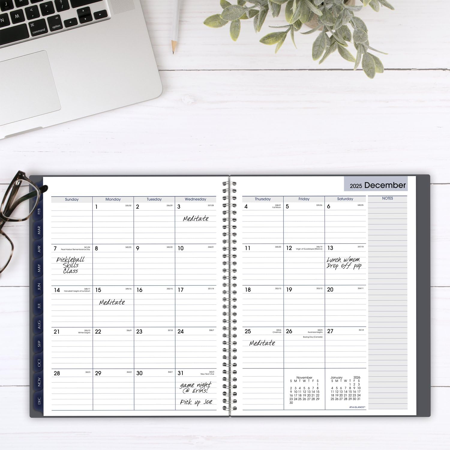 AT-A-GLANCE 2025 Weekly & Monthly Planner - 8.5