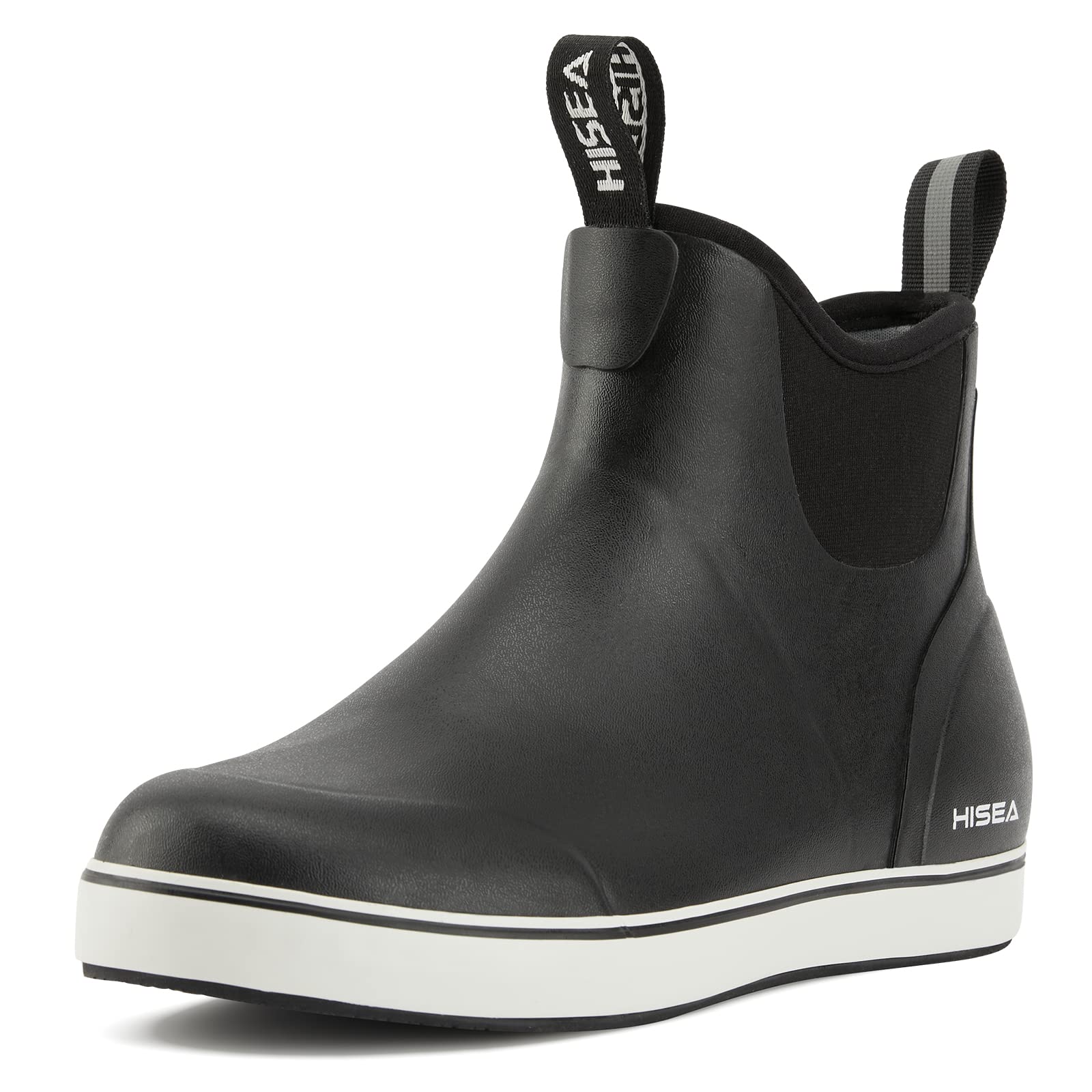 HISEA Women's Waterproof Ankle Rain Boots - Rubber Fishing & Deck Shoes, Garden Boots for Outdoor Activities, Hiking, and Wet Weather