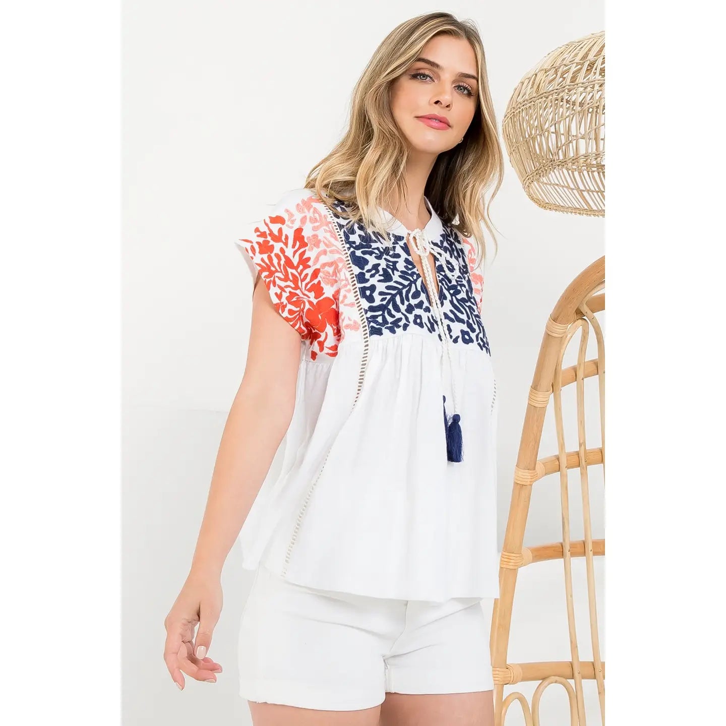 Brynn Top Women's Casual Blouse - Trendy Short Sleeve Shirt for Summer | Perfect for Office, Date Night & Weekend Outings