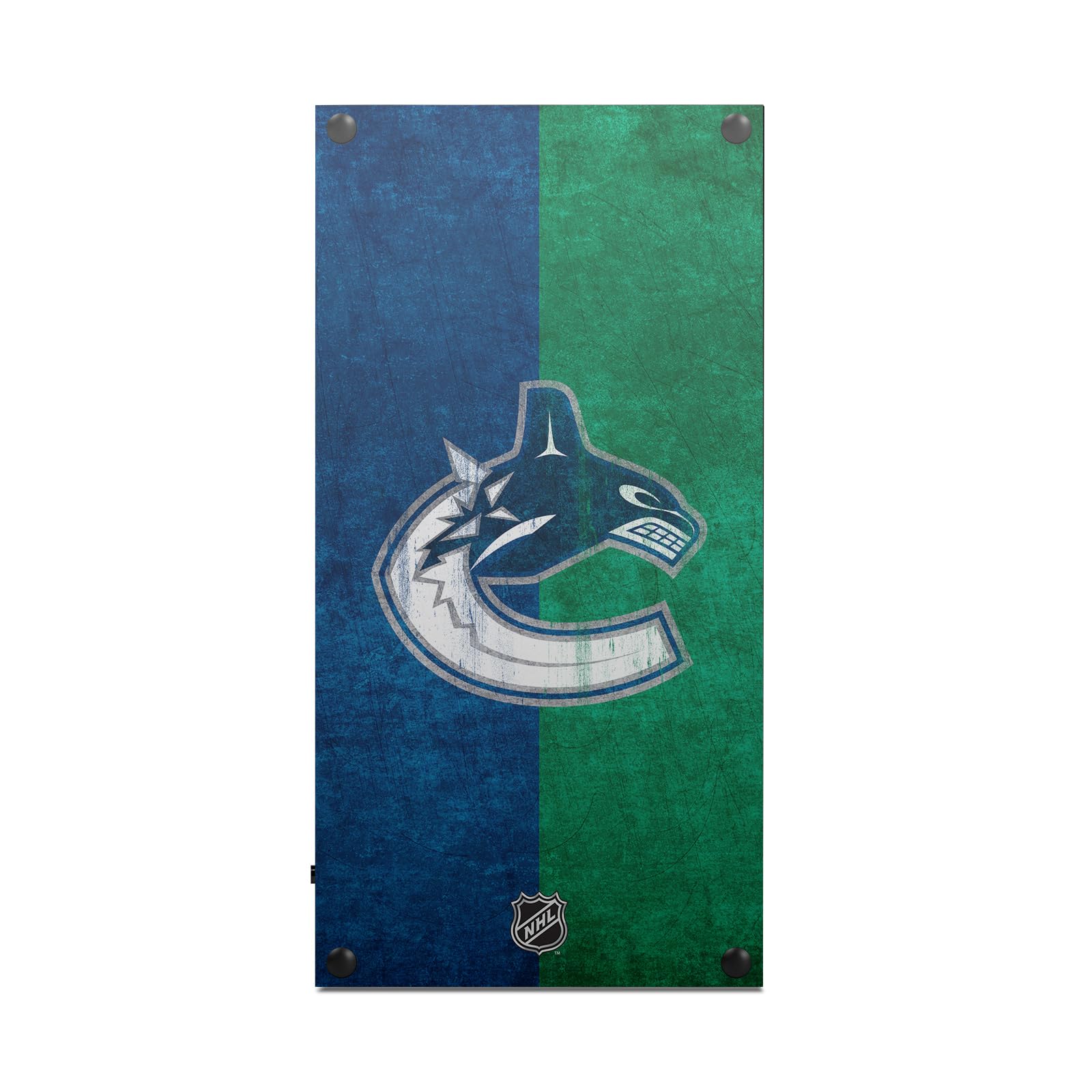 Official NHL Licensed Vancouver Canucks Distressed Vinyl Skin Sticker - Compatible with Xbox Series X Console & Controller Bundle - Perfect for Gaming Setups & Sports Fan Decor