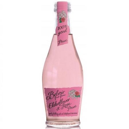 Belvoir Fruit Farms Elderflower & Rose Lemonade - All Natural Organic Juice Cocktail Mixer, 8.4 fl oz (12 Glass Bottles) - Perfect for Summer Parties, Bridal Showers & Refreshing Mocktails