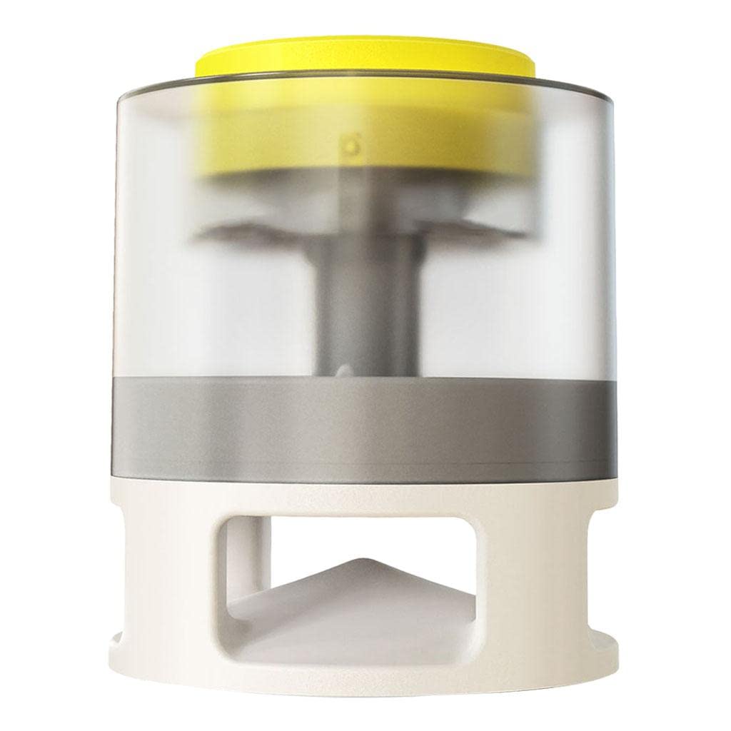 Fashion My Day® Universal Smart Pet Feeder for Dogs & Cats - Yellow & White | Automatic Intelligent Feeding Bowl for Pets | Perfect for Home, Travel & Training | Pet Supplies, Dog & Cat Bowls