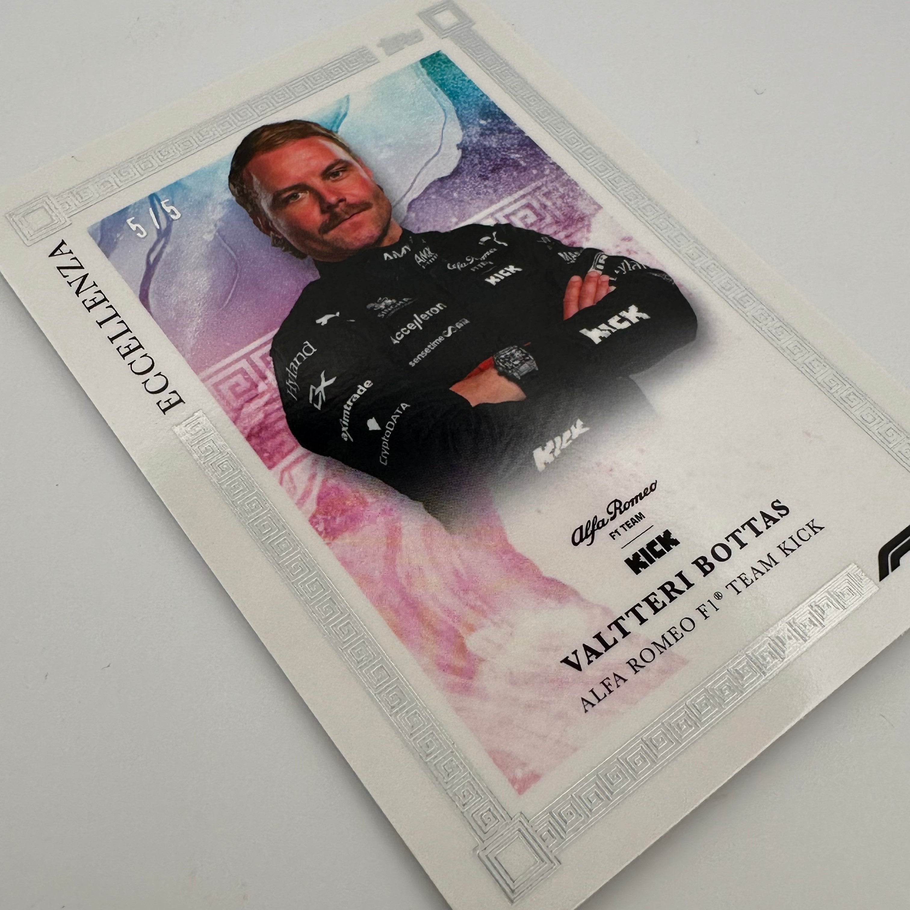 Valtteri Bottas 2023 Rainbow 5/5 F1 Racing Driver Collectible Card - Perfect for F1 Fans, Sports Memorabilia Collectors & Trading Card Games