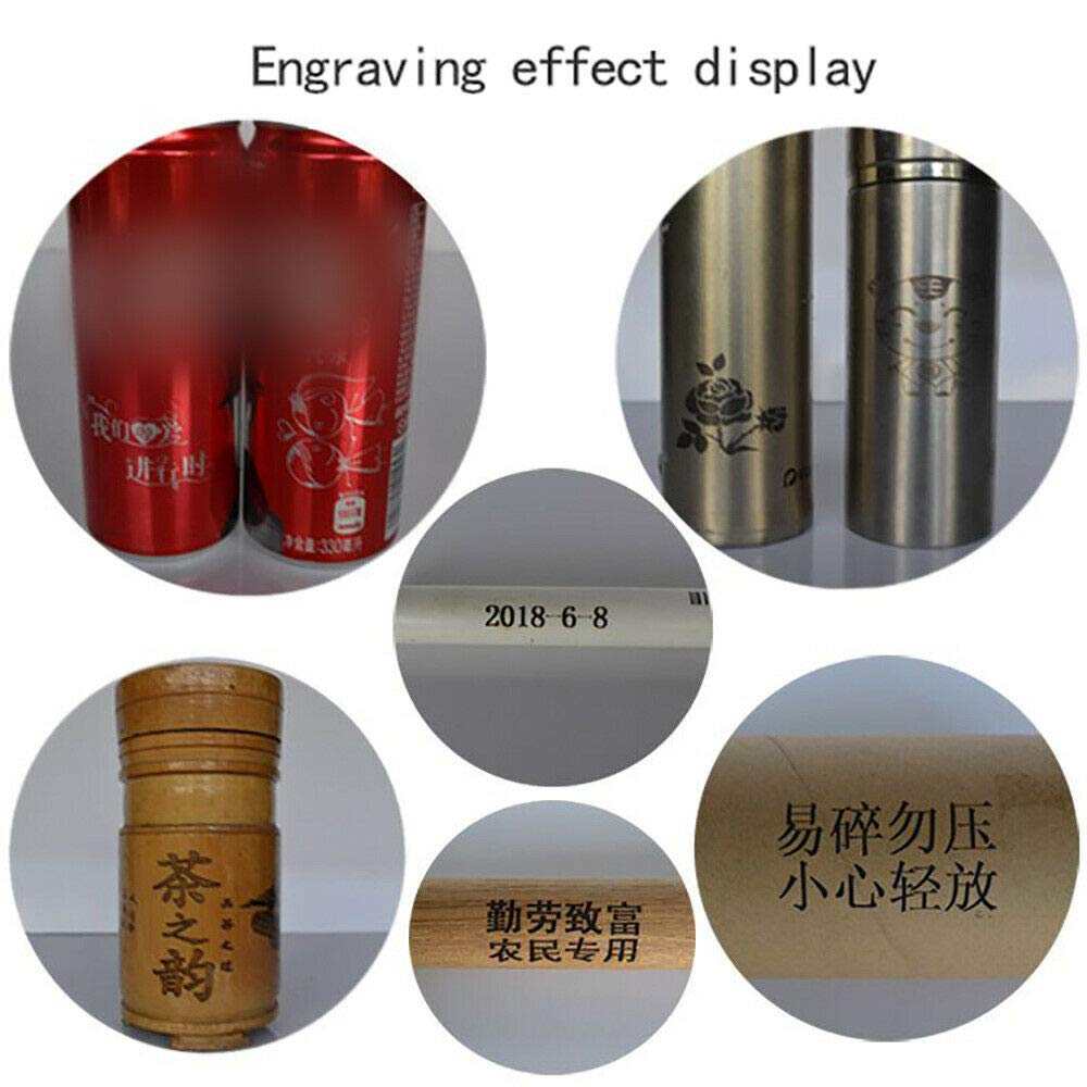 15W Portable Desktop Cylindrical Engraver - 110V 60Hz Small Carving Machine Router Kit with GRBL Offline Control (40x45x36cm) for Wood, Metal & Acrylic Engraving - Perfect for DIY Crafts, Jewelry Making & Home Decor Projects