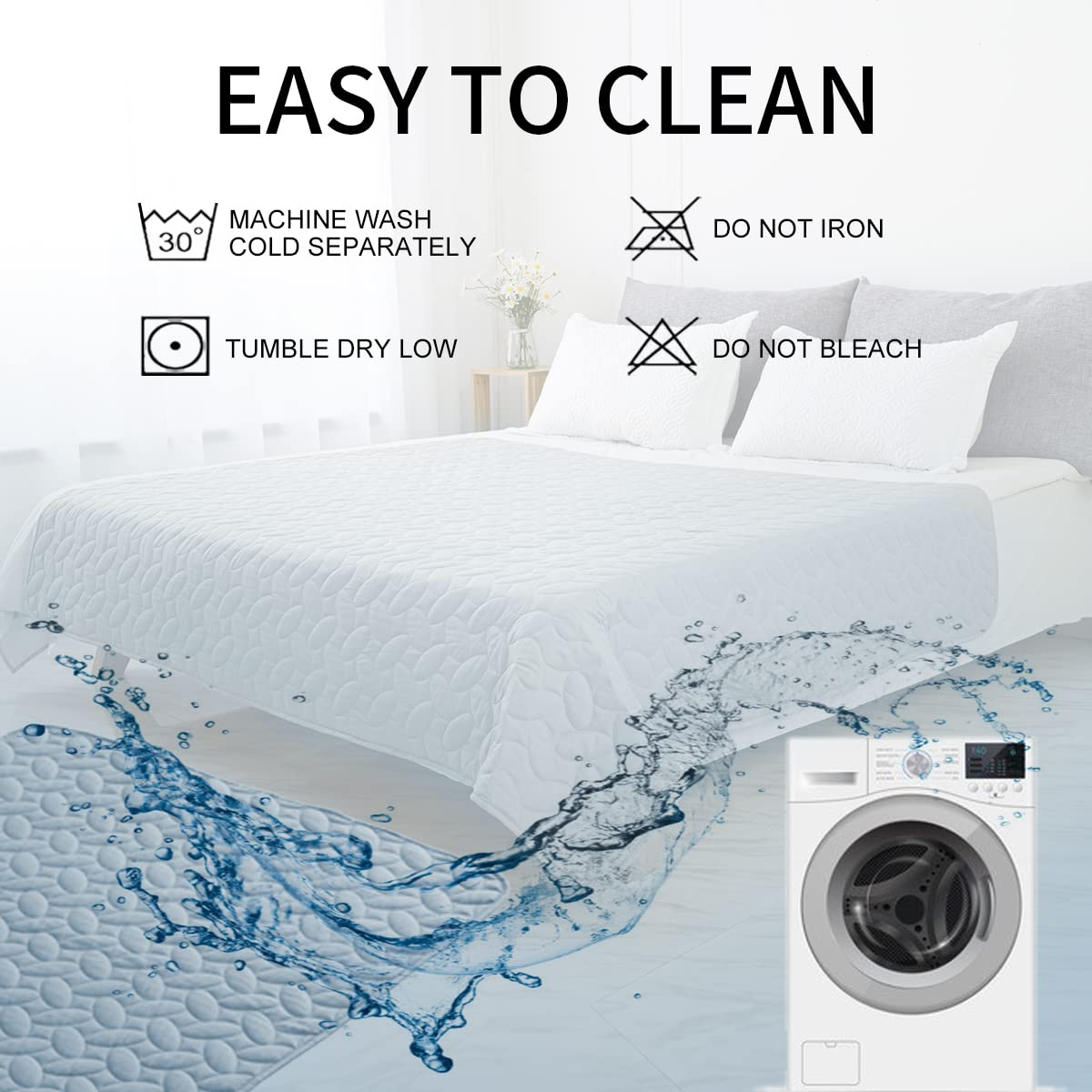 Ameritex Waterproof Pet Bed Cover - Soft Dog Blanket for Sofa, Furniture & Crate Protector | Washable, Non-Slip, Scratch-Resistant | Perfect for Indoor Dogs, Cats & Pets (New Pattern Design)