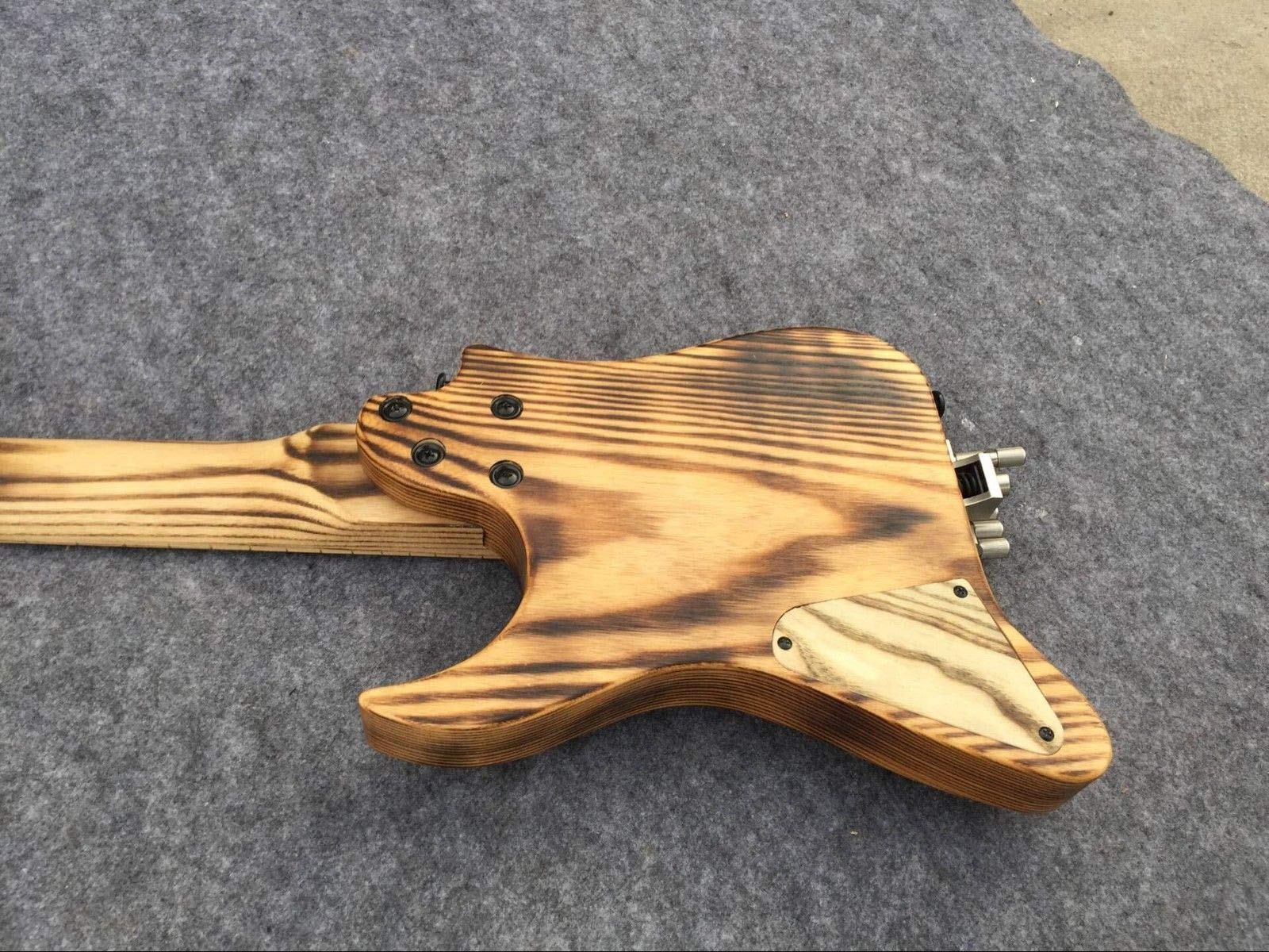 Brand Electric Travel Guitar - Headless Design for Portable Performance | Perfect for Buskers, Camping & On-the-Go Musicians