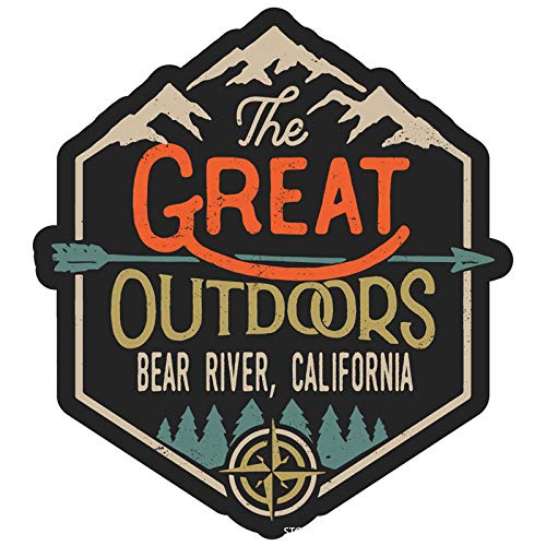 Bear River California The Great Outdoors Design 4-Inch Fridge Magnet - Collectible Souvenir for Travelers, Perfect for Refrigerators, Lockers & Office Decor