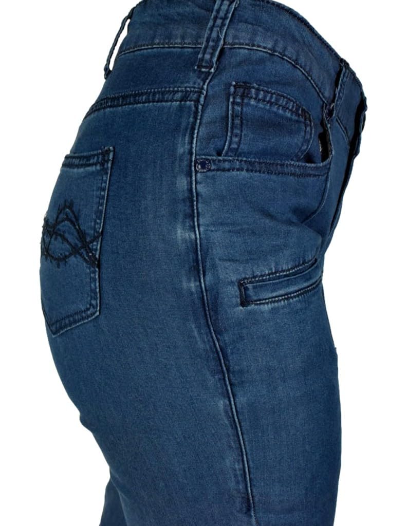 Cowgirl Tuff Western Jeans for Women - Ultra Breathable Bootcut Dark Wash Denim Pants | Perfect for Riding, Rodeo & Country Style Fashion