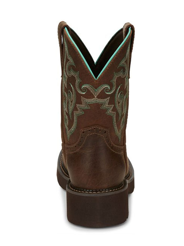 Justin GY9606 Women's Western Boots in Chocolate Brown - Perfect for Country Rides, Rodeos & Cowgirl Fashion