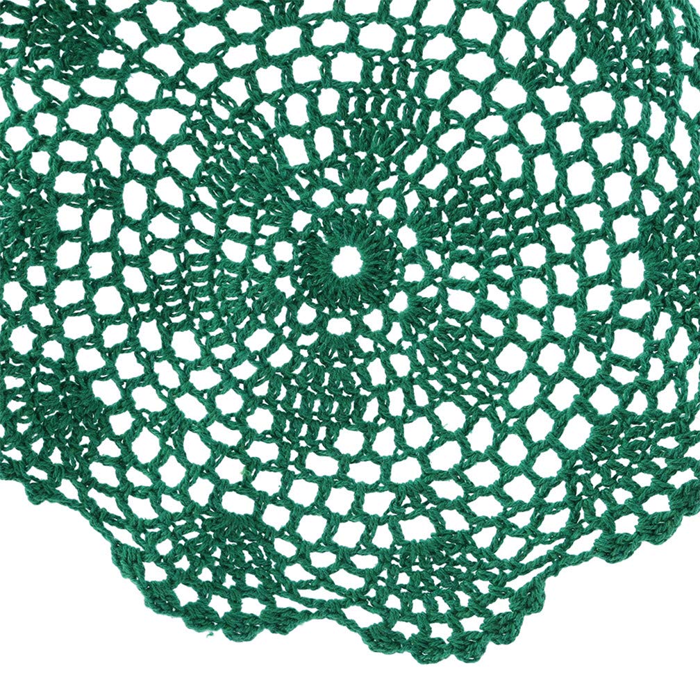 Handmade Oval Crochet Cotton Lace Coasters Set of 6 - Elegant Table Placemats for Home, Kitchen, Sofa Decor - Perfect for Coffee Cups, Mugs, and Drinkware Protection - Ideal for Tea Parties, Dining Tables, and Gift Giving