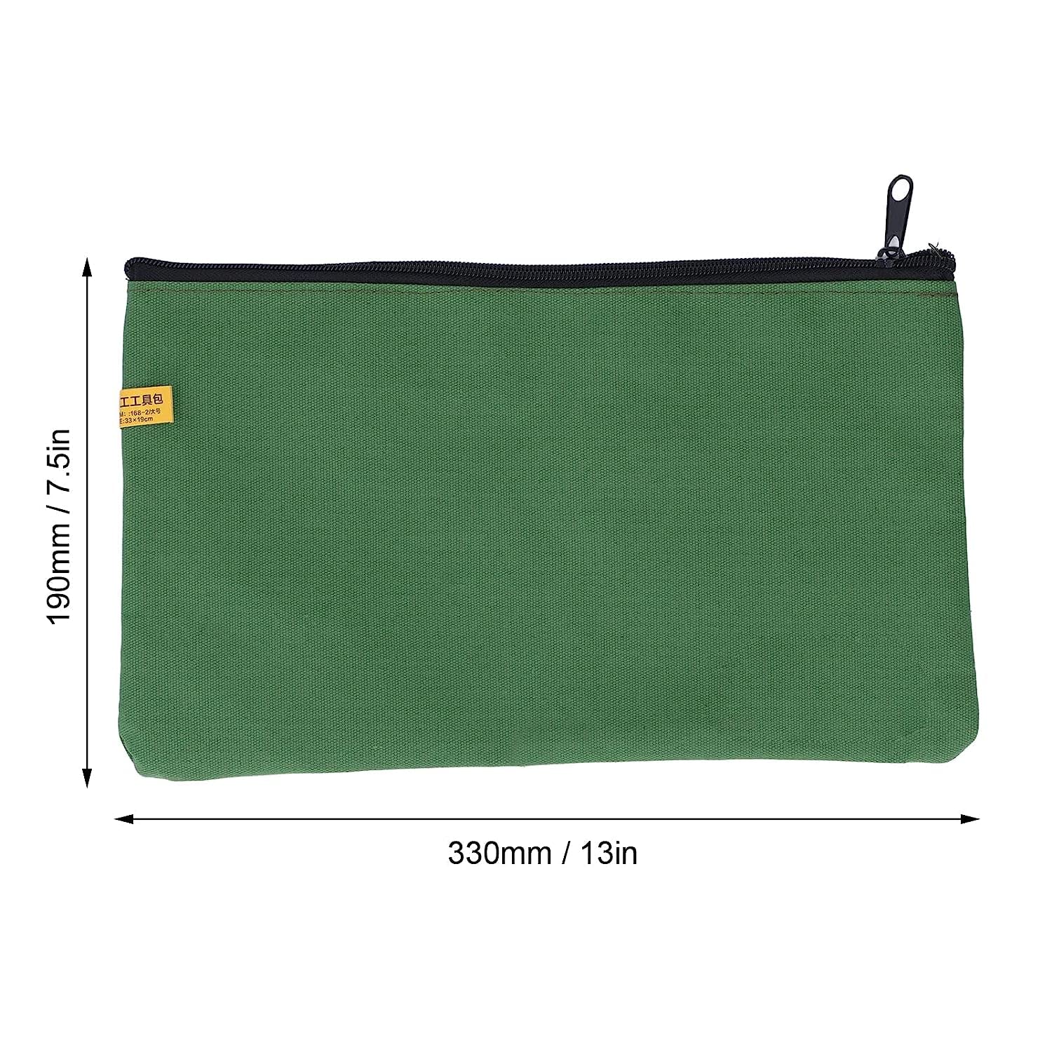 Ubersweet® Large Capacity Waterproof Wide Mouth Multifunction Tool Tote Bag - Army Green for Artisans, Nail Technicians & Mechanics - Perfect for Construction Sites, Home Repairs & Professional Workshops