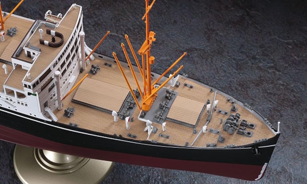 Hasegawa 1:350 Scale N.Y.K Line Hikawamaru Ship Model Kit - Perfect for Collectors, History Enthusiasts & Scale Model Builders