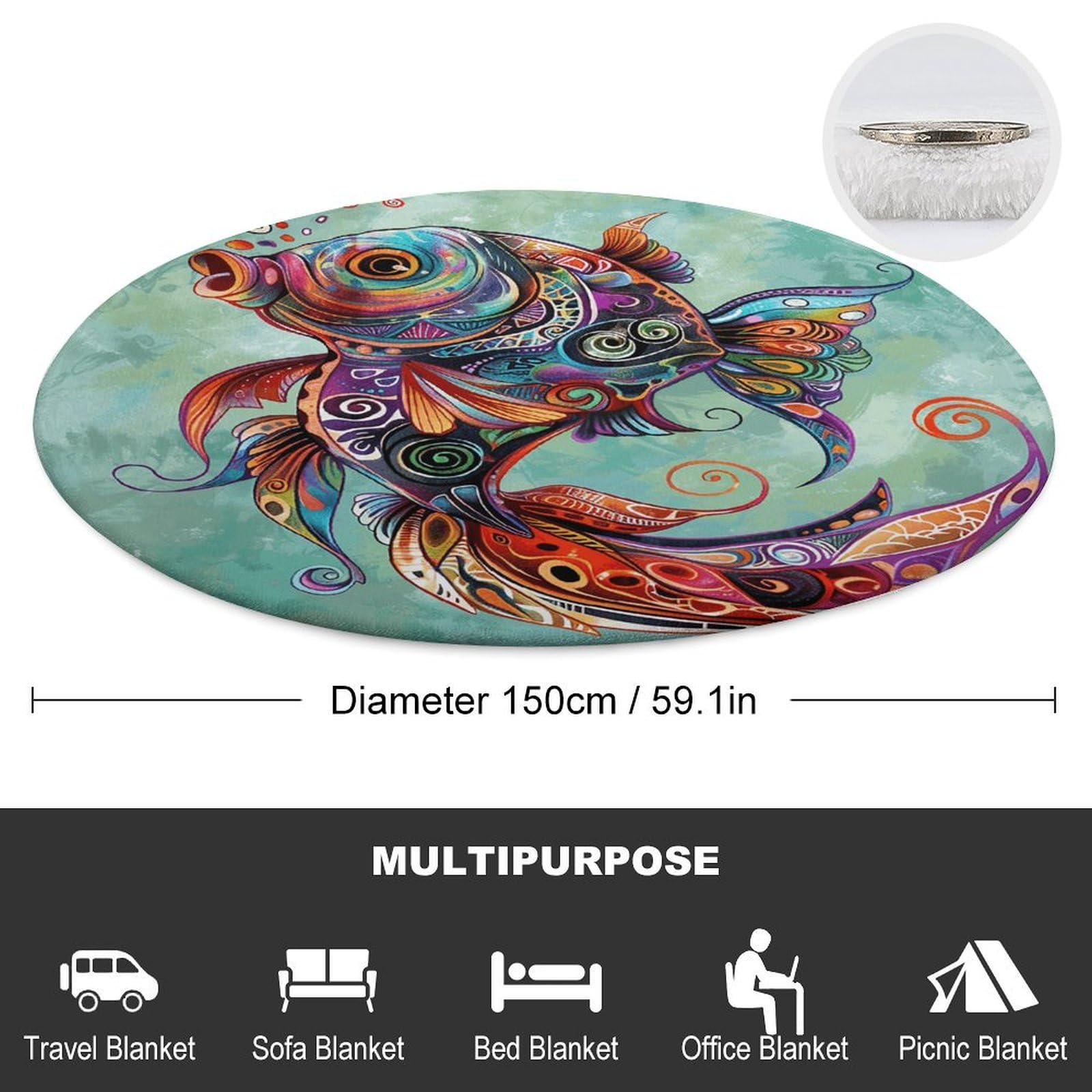 Ultra-Soft Micro Fleece Blanket - Cozy Lightweight Flannel Throw for All Seasons (59