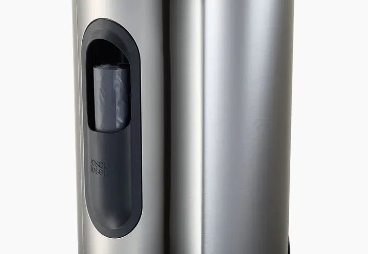 Arc™ 30L Stainless Steel Step Trash Can with Easy Push Pedal - Perfect for Kitchen, Bathroom & Office Waste Disposal