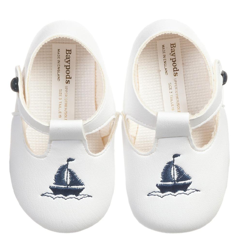 **Navy Blue Sailboat Soft Sole Shoes for Toddlers - Comfortable Non-Slip Baby Boat Shoes for Boys & Girls - Perfect for Beach, Park & Outdoor Play**