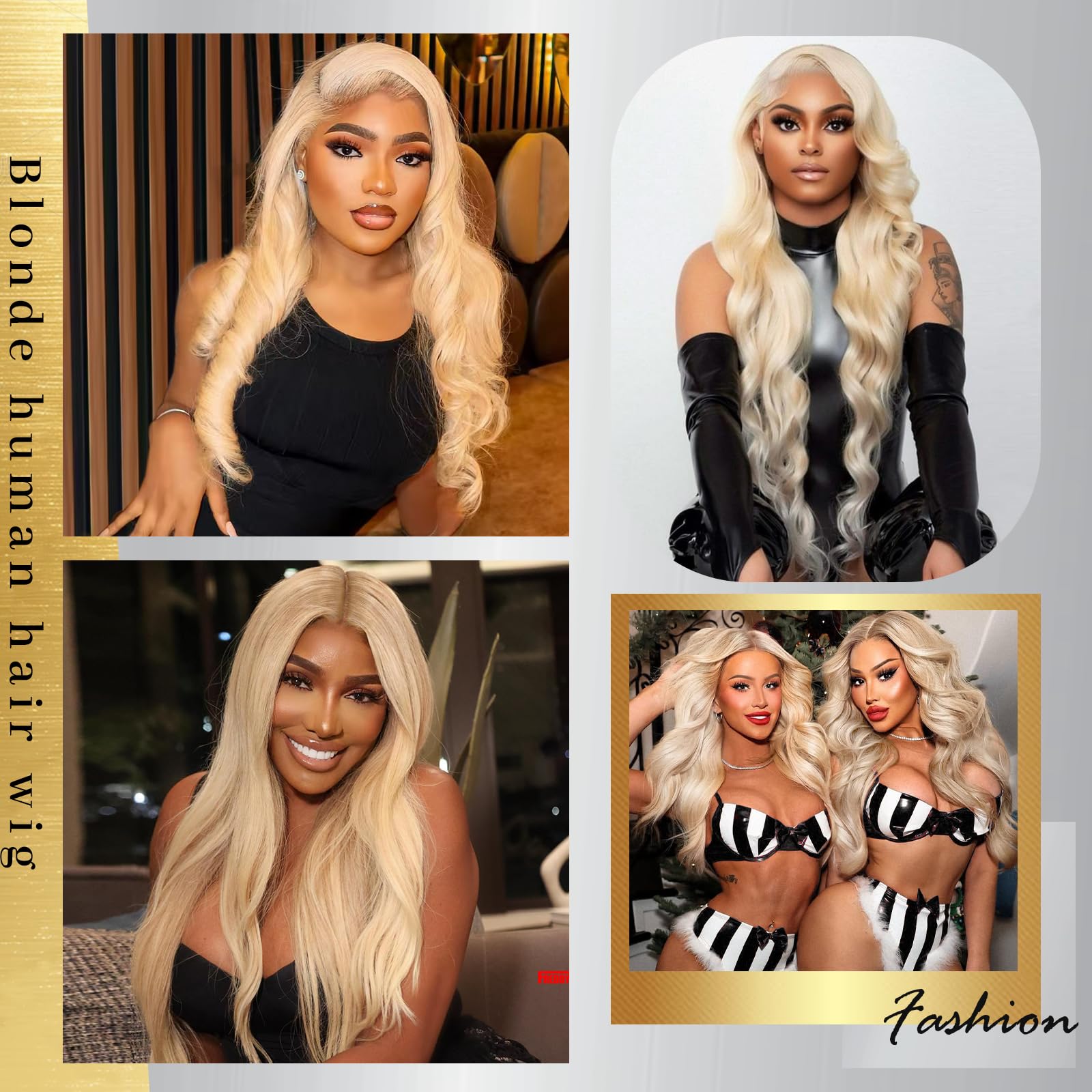 28 Inch 613 Blonde Lace Front Wig - 13x6 HD Lace Human Hair Wig with Pre-Plucked Hairline & 200% Body Wave Density - Perfect for Daily Wear, Cosplay, and Special Occasions