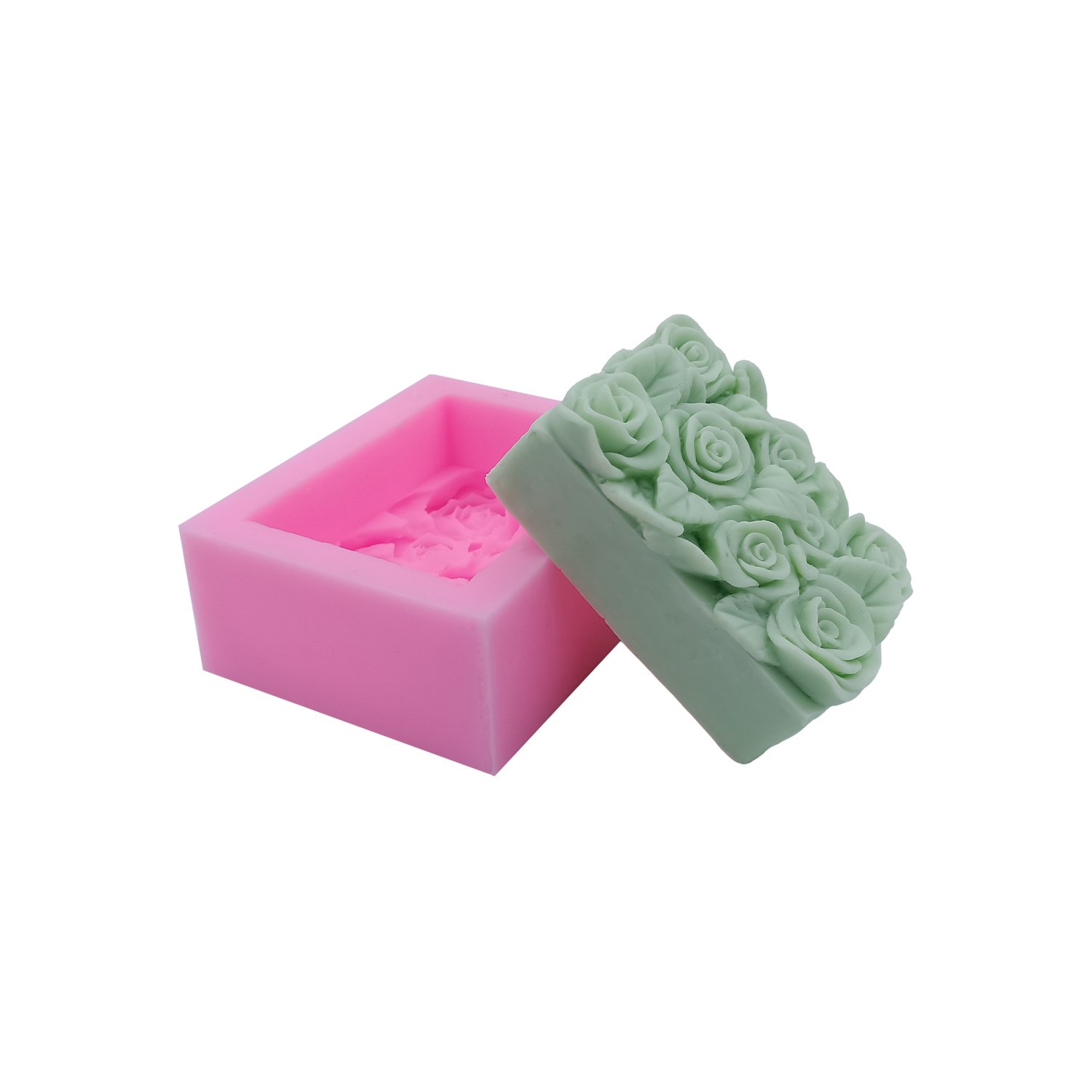 Rose Flower Silicone Molds for Soap, Candles, Resin Art & DIY Crafts - Perfect for Handmade Gifts, Wedding Favors & Home Decor