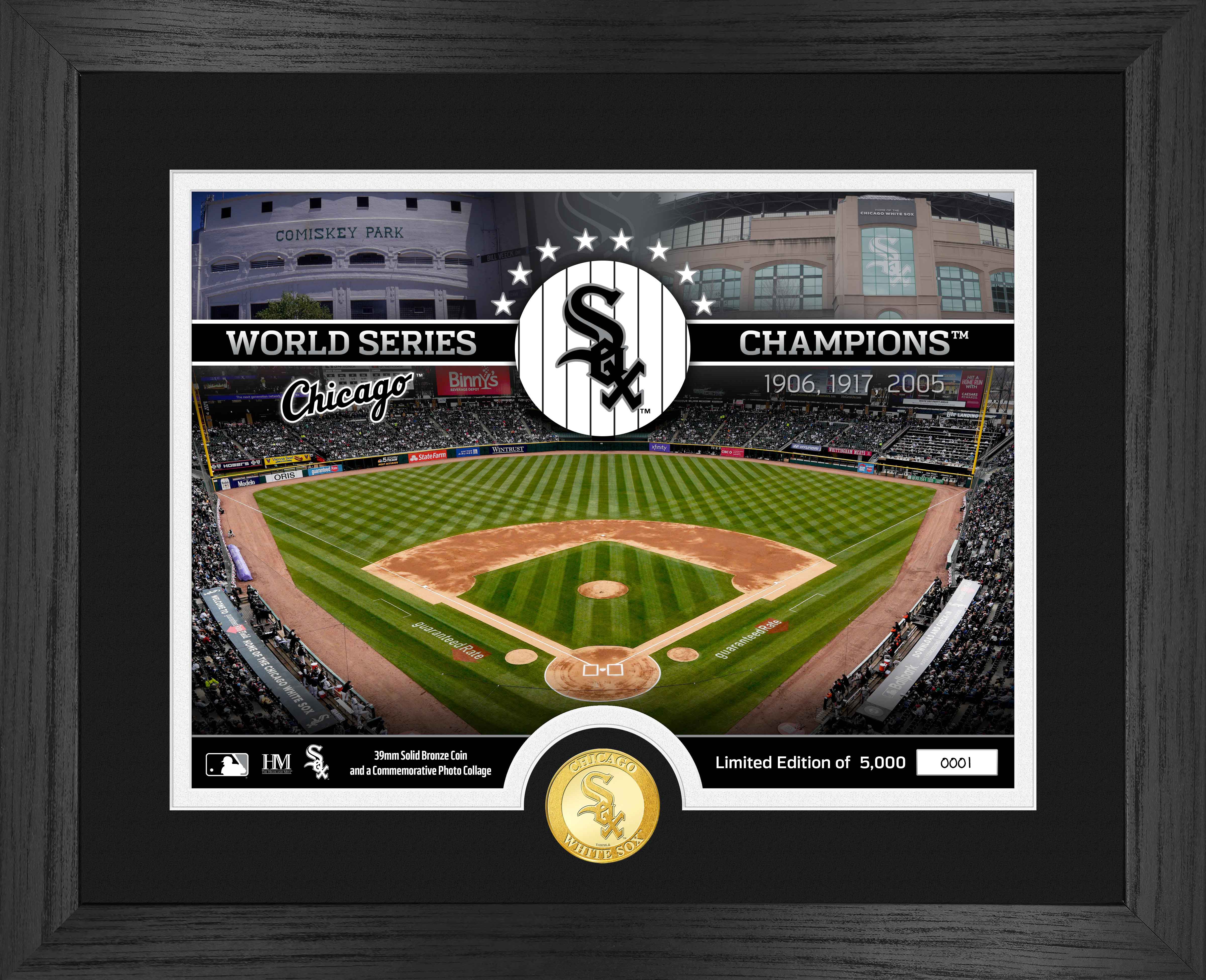 Chicago White Sox Commemorative Bronze Coin - Limited Edition MLB Stadium Photo Mint - Perfect for Baseball Fans, Collectors & Sports Memorabilia Gifts