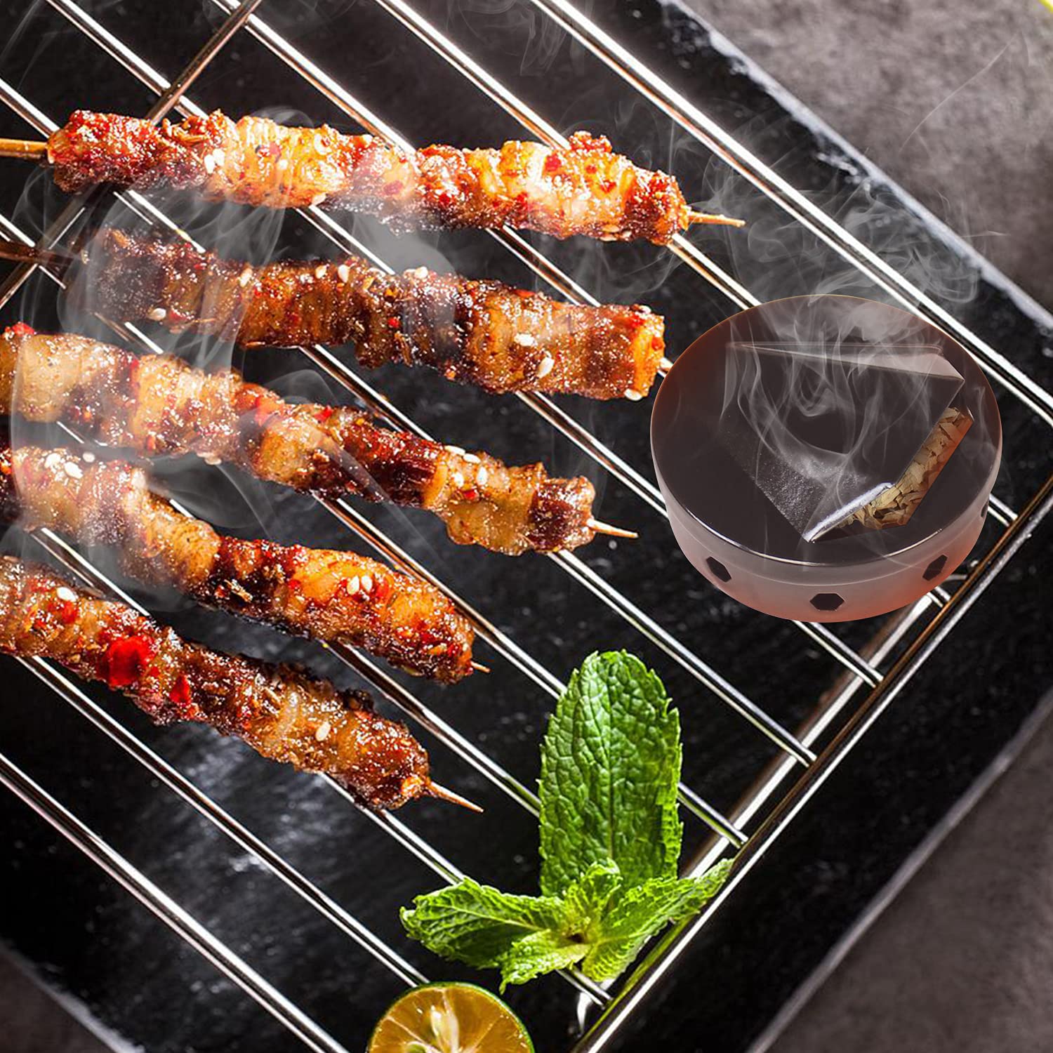 Premium Stainless Steel BBQ Smoker Box for Grills – Perfect for Smoking Meat, Fish & Vegetables – Ideal for Backyard Barbecues, Camping & Outdoor Cooking