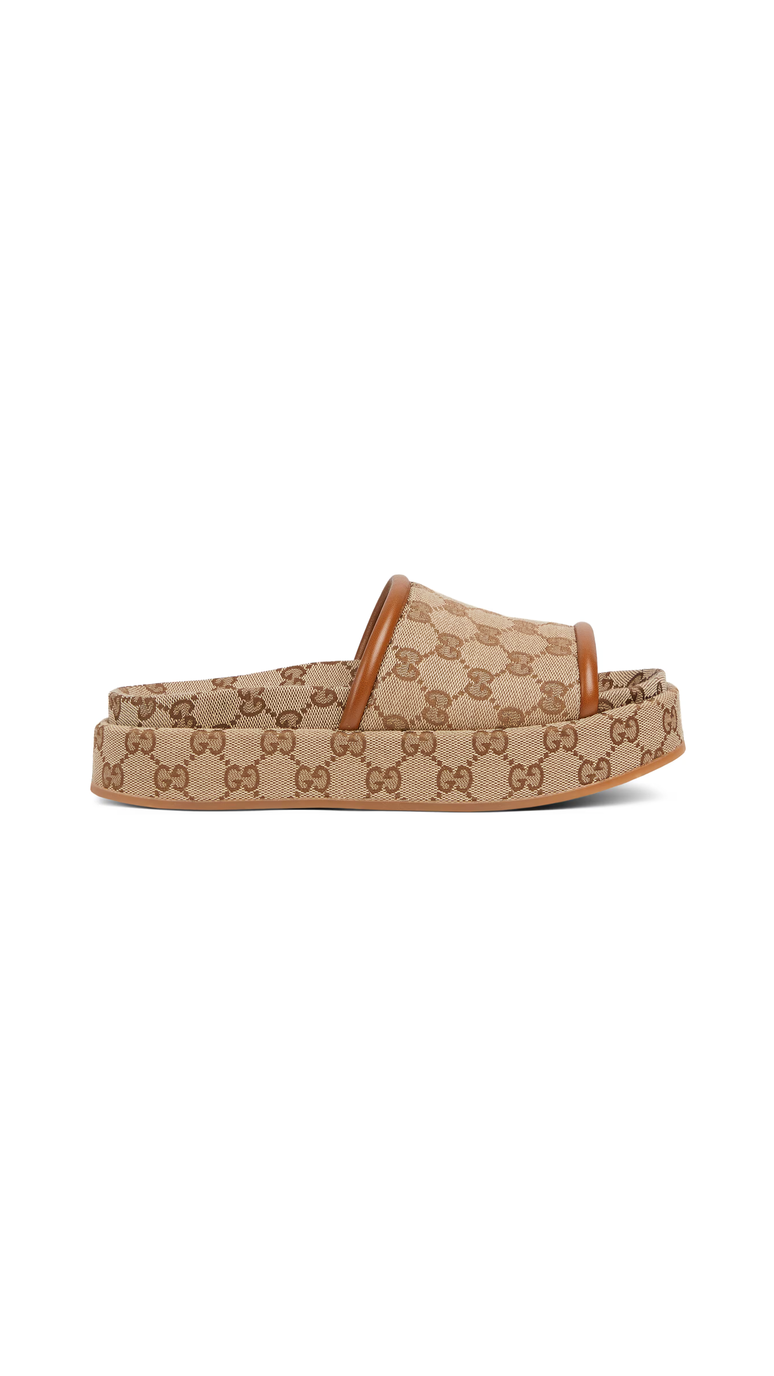 GG Platform Sandal for Women - Comfortable Beige/Brown Summer Sandals | Perfect for Beach, Vacation & Casual Outfits