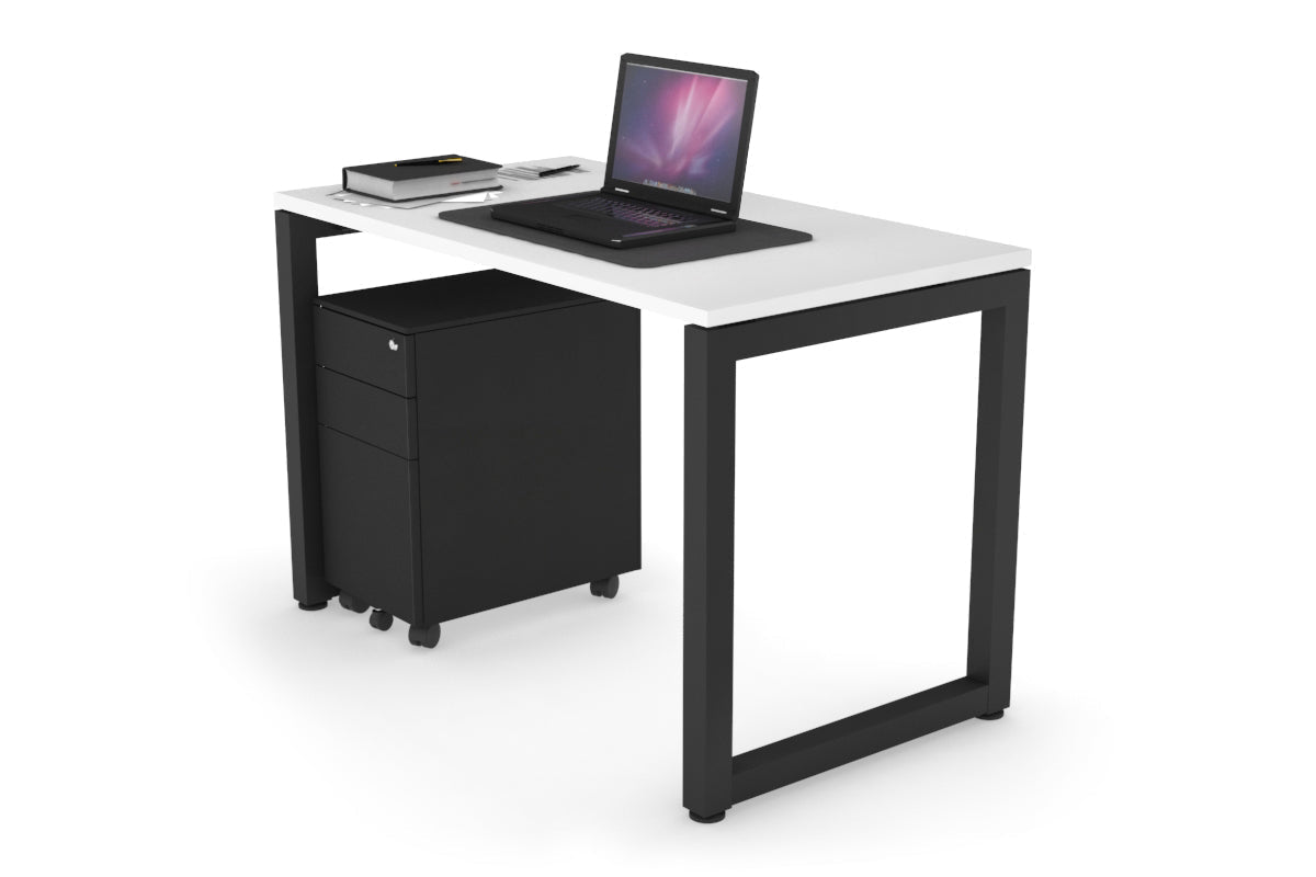 Quadro Loop Legs Office Desk - 1000L x 600W Modern Workstation for Home & Office - Perfect for Remote Work, Study & Small Spaces