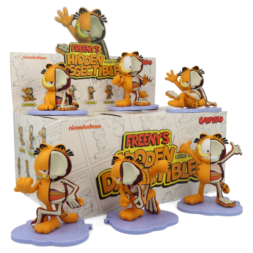 Freeny's Hidden Dissectibles: Garfield Collectible Toy - Cute Plush Cat Figure for Kids & Adults - Perfect for Home Decor, Gift Giving, and Pop Culture Fans