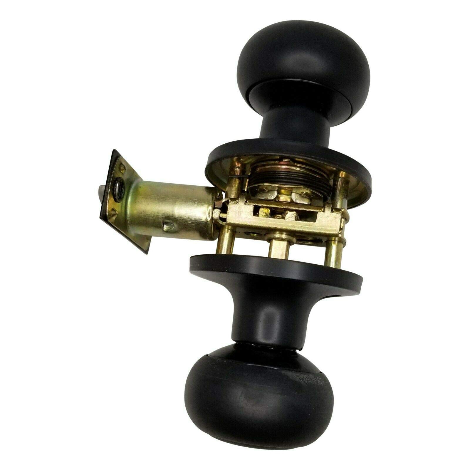 10 Pack Oiled Rubbed Bronze Passage Door Knobs - No Cylinder Lock for Interior Bedroom & Closet Doors | Smooth Operation & Easy Installation for Home, Office & Rental Properties