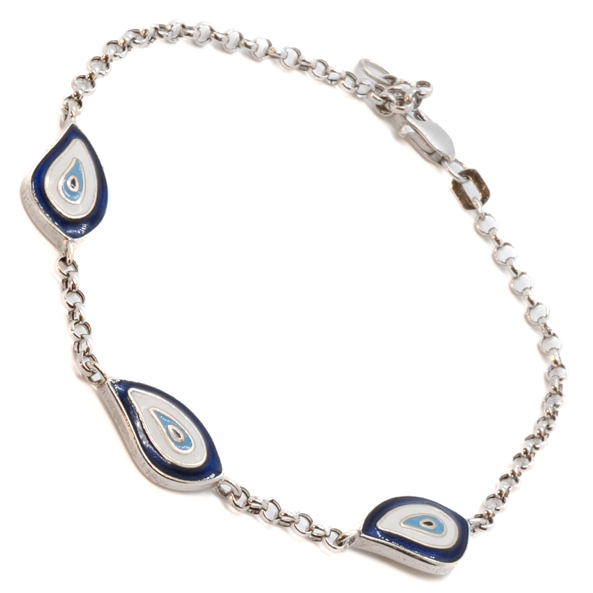 Evil Eye Bracelet for Women - Protection Charm Teardrop Beaded Bracelet for Good Luck & Positive Energy - Perfect for Everyday Wear, Gifts & Spiritual Healing