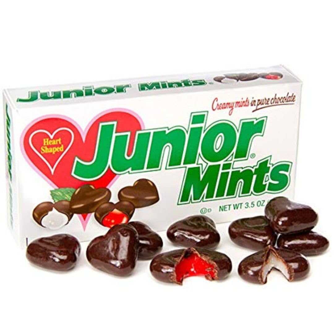 Valentine's Day Heart Shaped Chocolate Junior Mints Candy - 3.5oz Gift Box (3 Pack) | Romantic Gifts for Her/Him, Anniversary Treats, Sweet Valentine's Day Presents