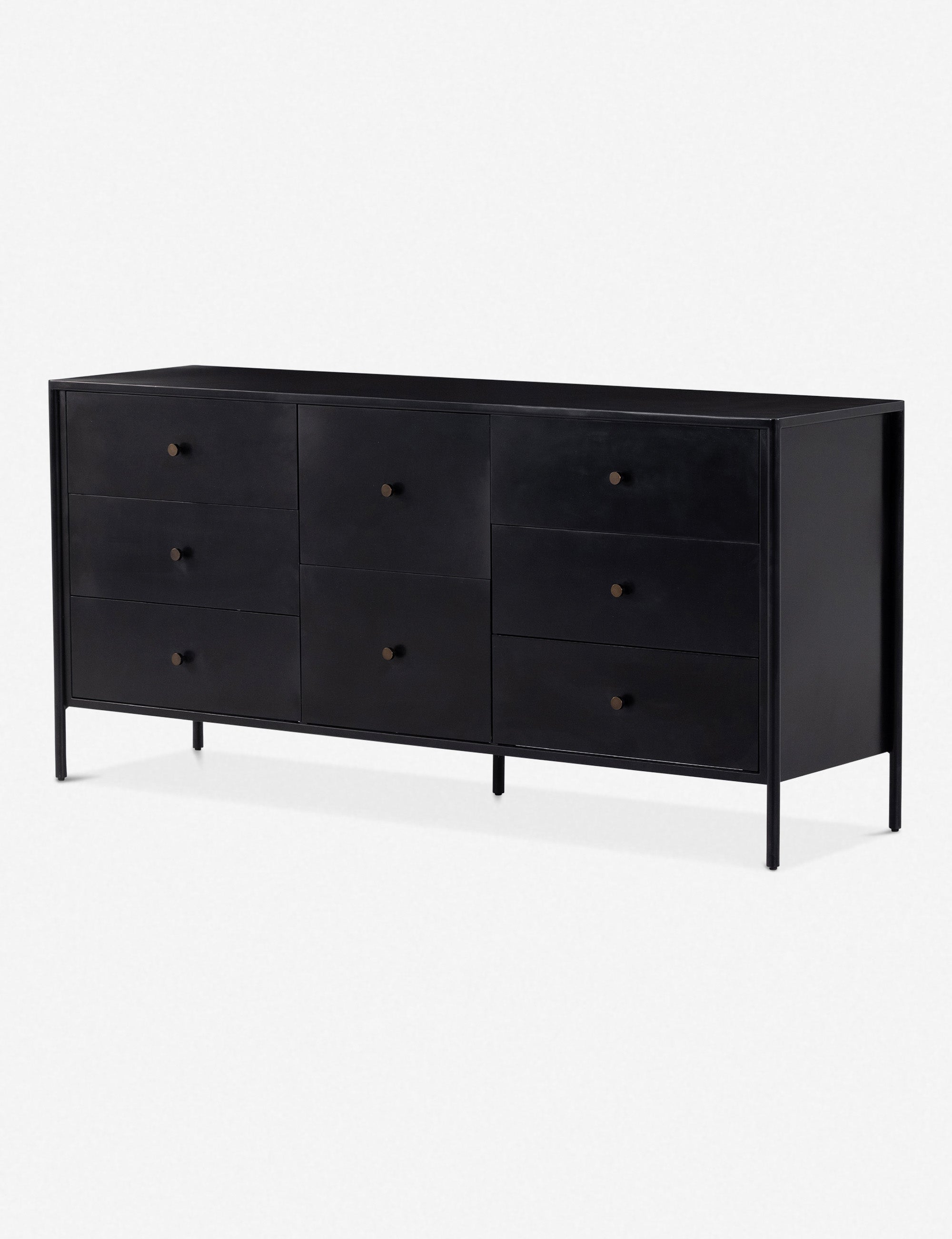 Mathus 8 Drawer Dresser - Modern Wooden Chest of Drawers for Bedroom Storage Organizer | Perfect for Bedroom, Nursery, Dorm Room & Closet Organization
