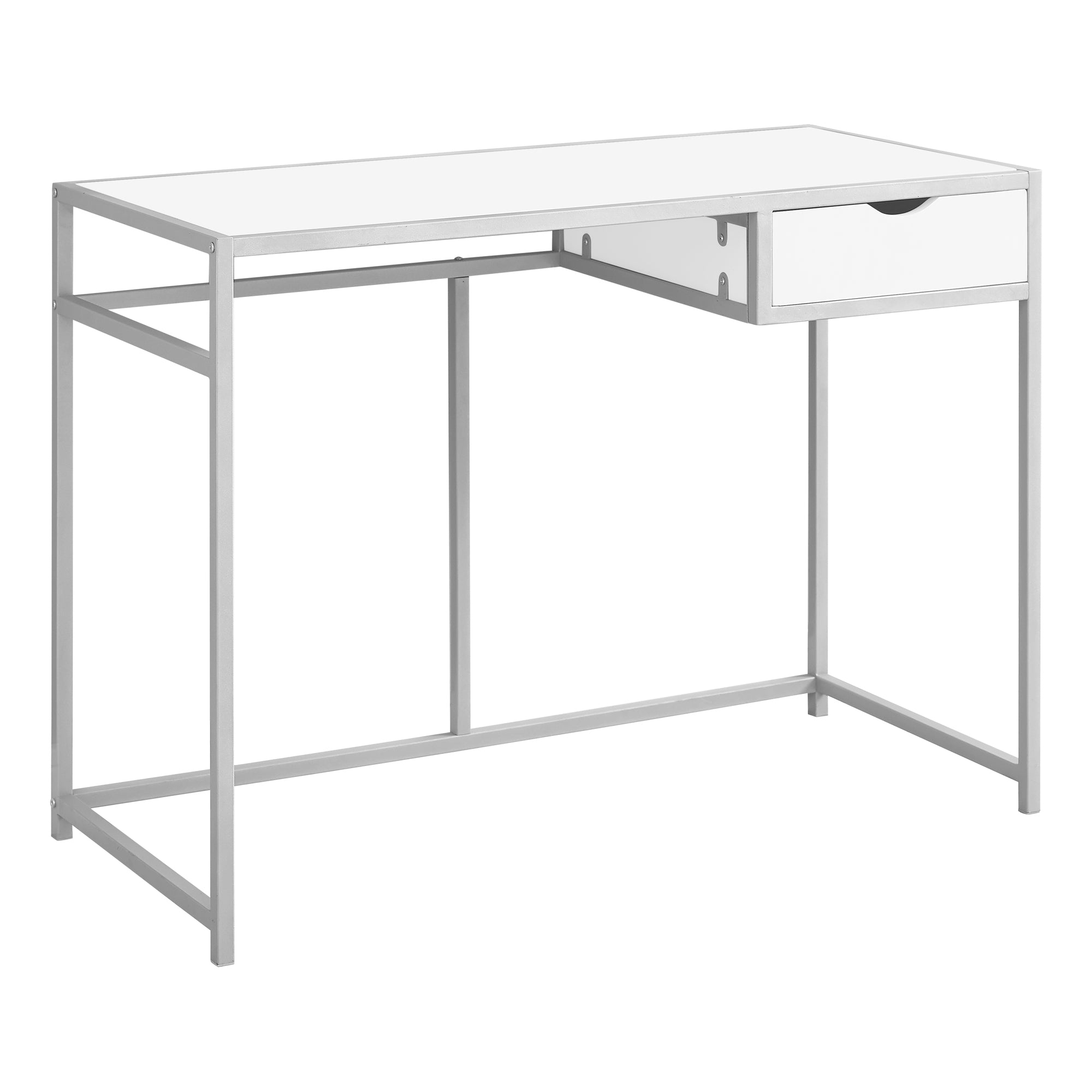42L White & Silver Metal Office Series Storage Cabinet - Perfect for Organizing Files, Supplies & Office Essentials