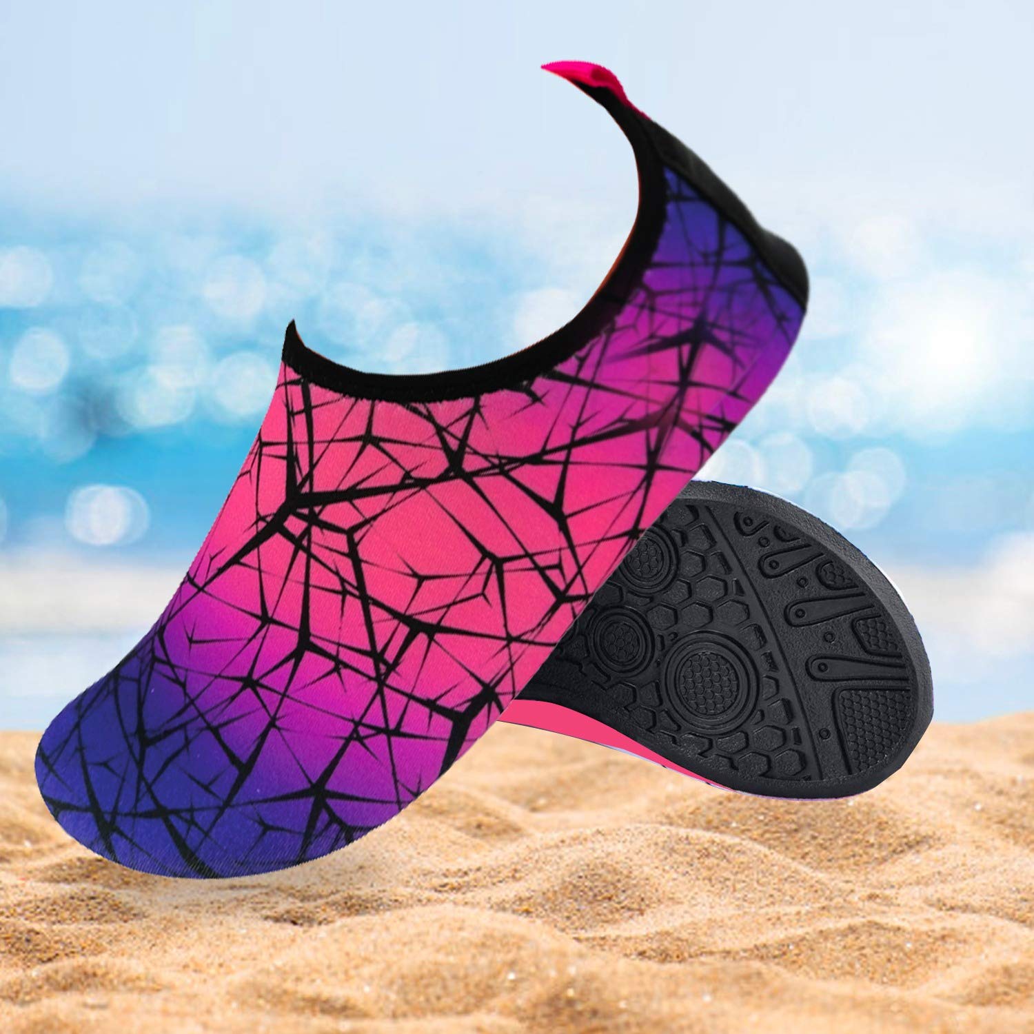 Quick-Dry Non-Slip Lightweight Water Shoes for Swimming, Beach, Pool & Outdoor Activities - Comfortable Aqua Socks for Boys, Girls, Babies & Toddlers - Perfect for Summer Water Sports, Surfing & Family Vacations