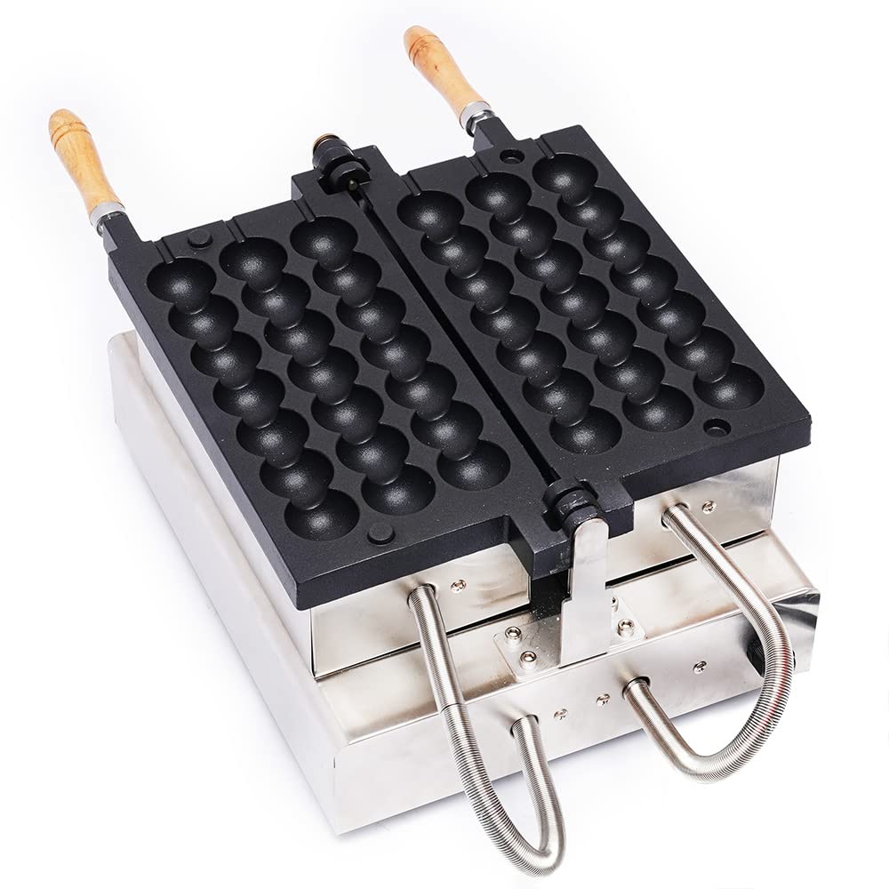 6-Piece Electric Waffle Skewer Maker Set - Mini Commercial Waffle Baker for Kids Breakfast, DIY Snack Skewers, Party & Bar Treats - Perfect for Family Cooking, Birthday Parties & Cafe Desserts